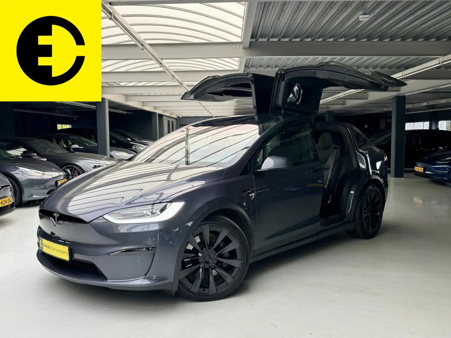 Tesla Model X Plaid AWD 6p. 100kWh | Autopilot | Stoelverkoeling Grau - 2