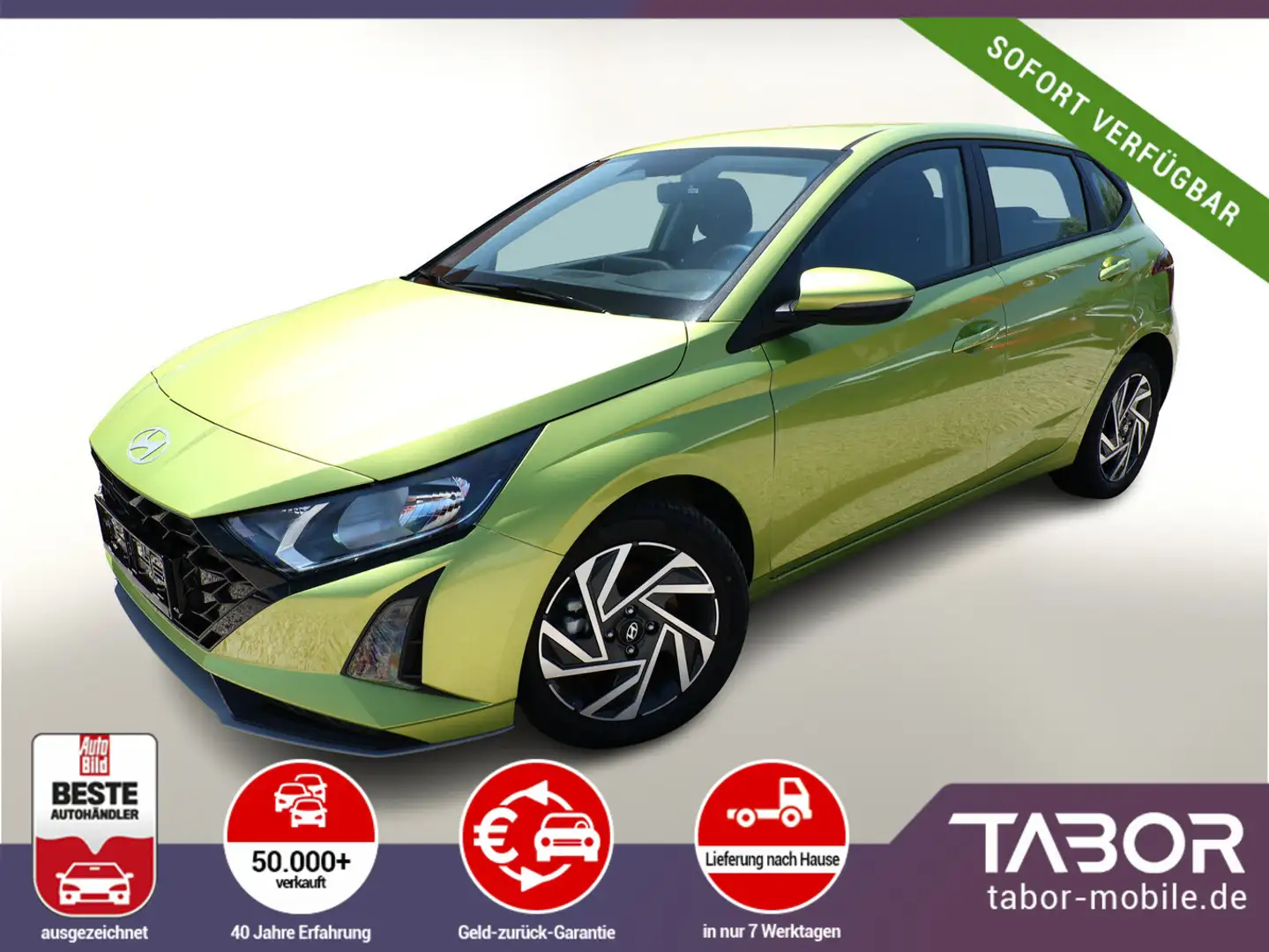 Hyundai i20 1.0 TGDI 100 DCT Select Nav SHZ Kam SmartL Gelb - 1