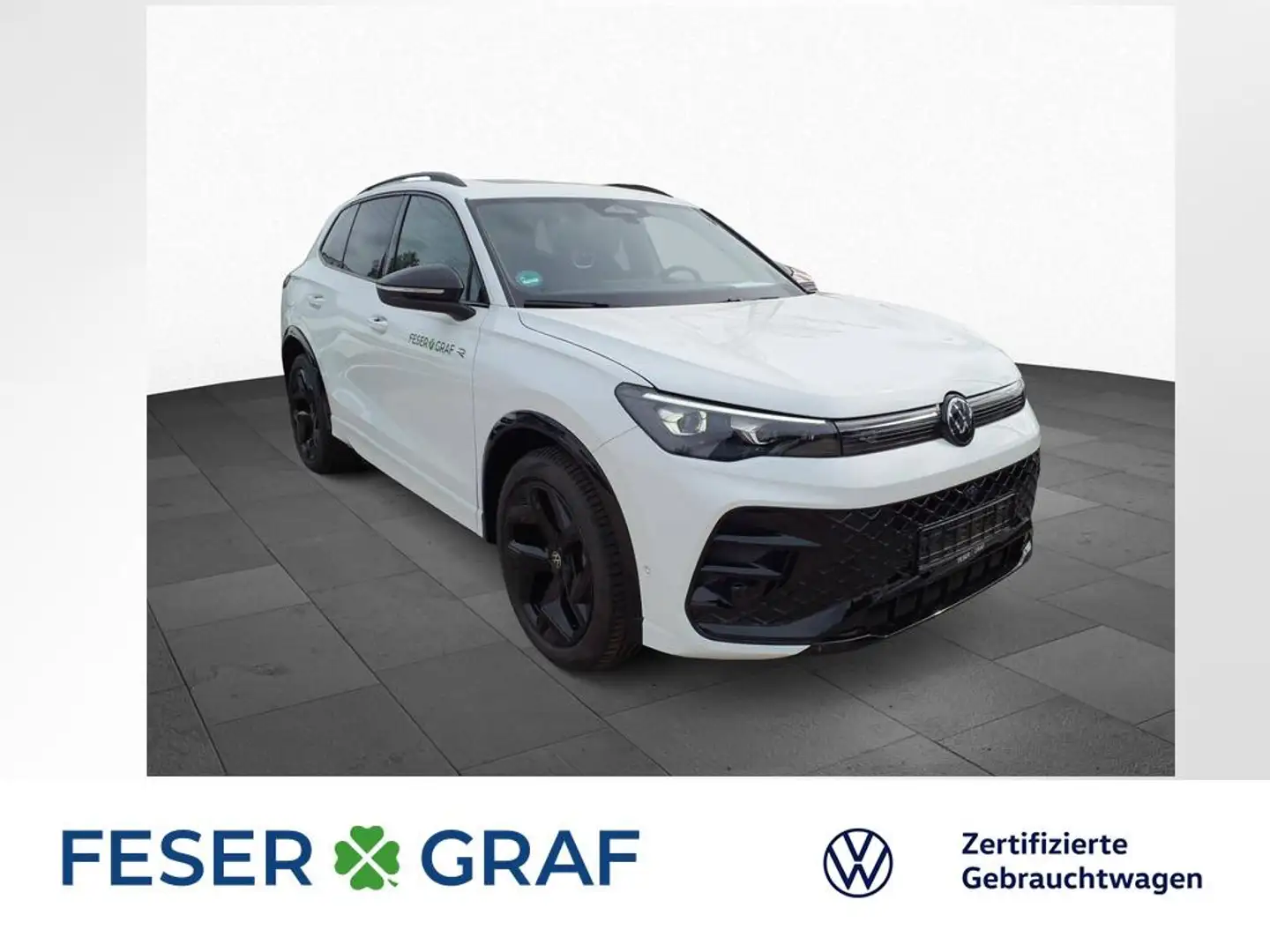 Volkswagen Tiguan 2.0 TDI DSG R-LINE BLACK HD-LED PANO ACC Weiß - 1