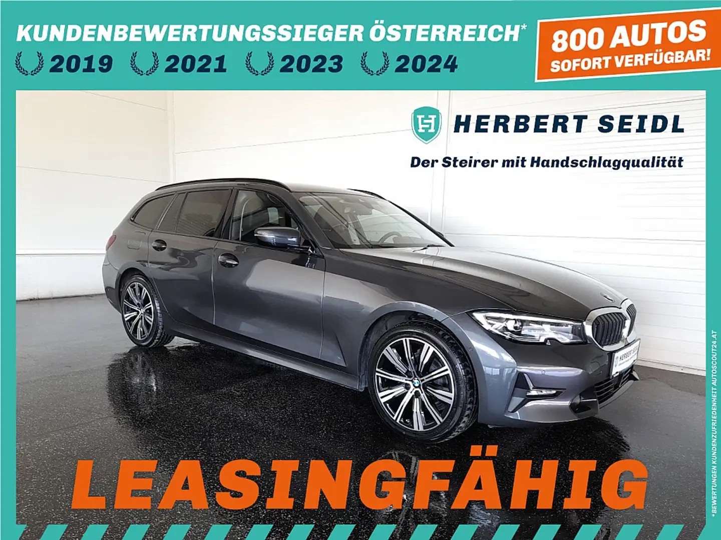 BMW 318 d Touring SPORT-LINE Aut. *VOLL LED / NAVI /LIV... Grau - 1