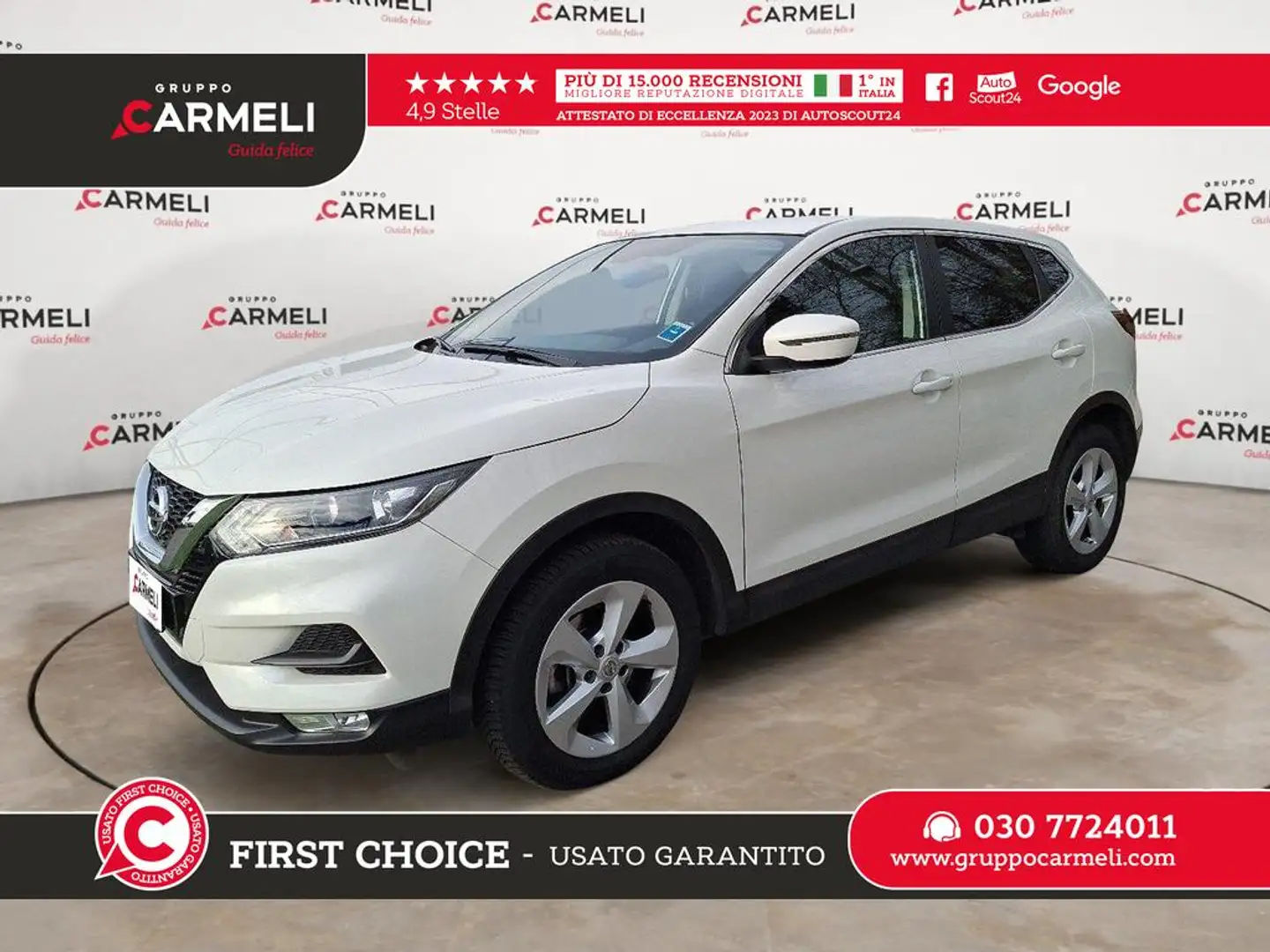 Nissan Qashqai 1.3 dig-t Business 160cv Bianco - 1