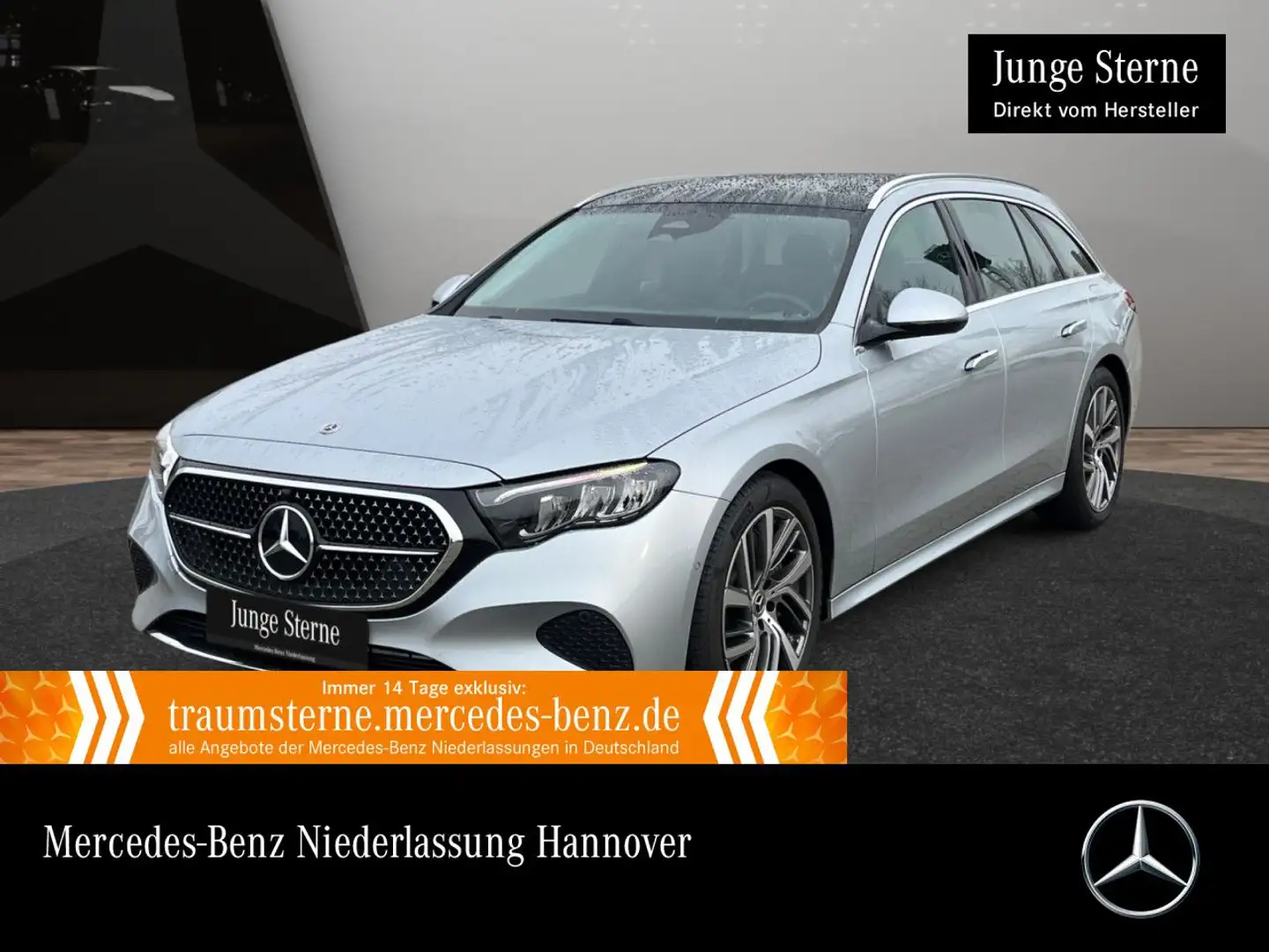Mercedes-Benz E 300 e T Avantgarde Pano Burmester Distr. LED PTS Silber - 1