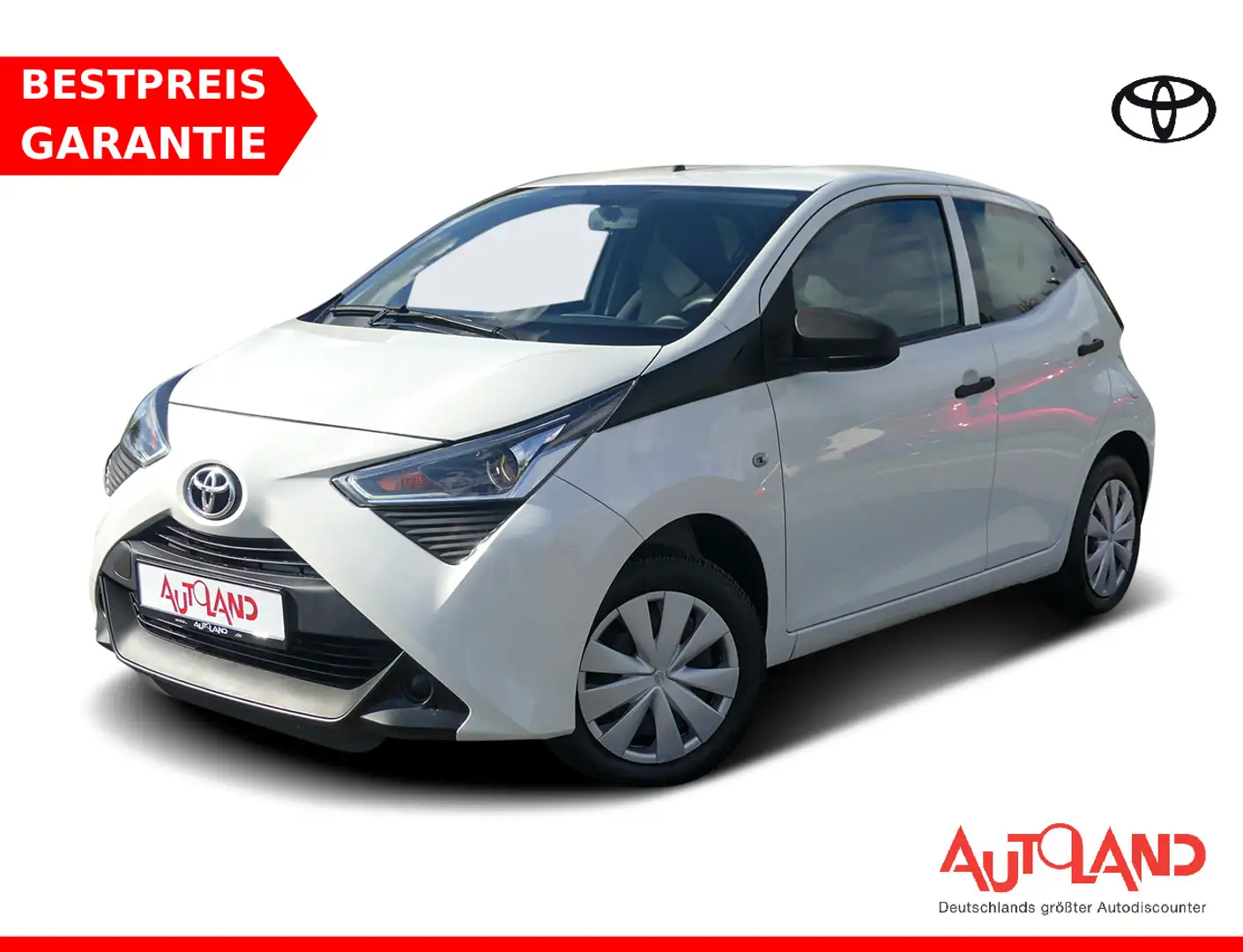 Toyota Aygo AYGO 1.0 x Klima AUX Bluetooth USB Weiß - 1
