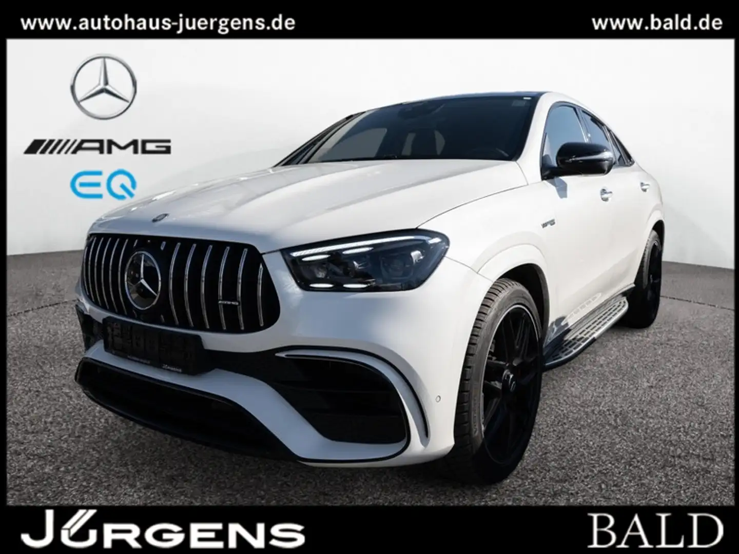 Mercedes-Benz GLE 63 AMG S 4M+ Coupé Pano/Burm/360/Sitzklima Weiß - 1