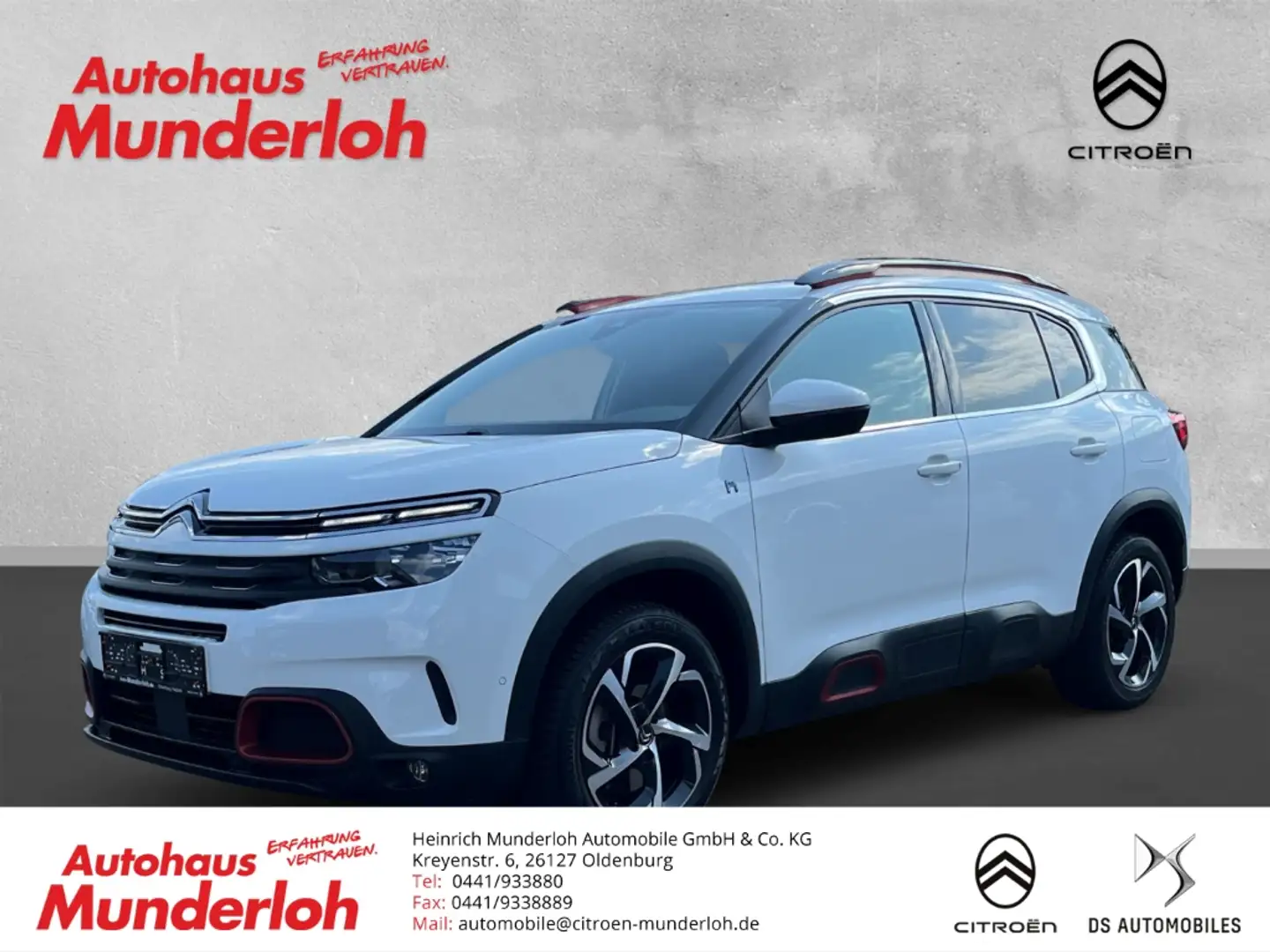 Citroen C5 Aircross Feel Pack 360 Kamera Apple CarPlay Android Auto Weiß - 1