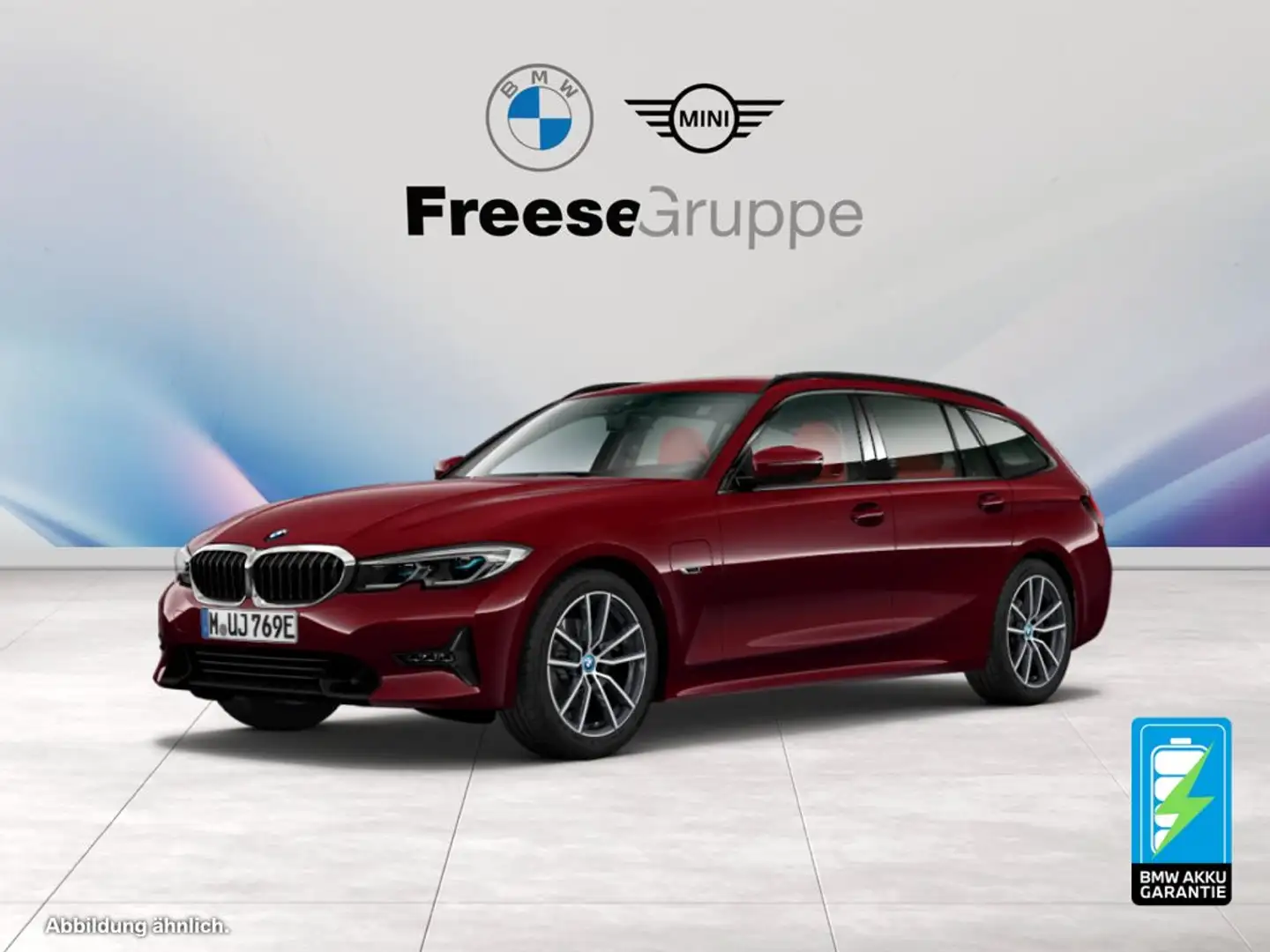 BMW 330 e xDrive Tou Sport Line Head-Up HiFi DAB Shz Rouge - 1