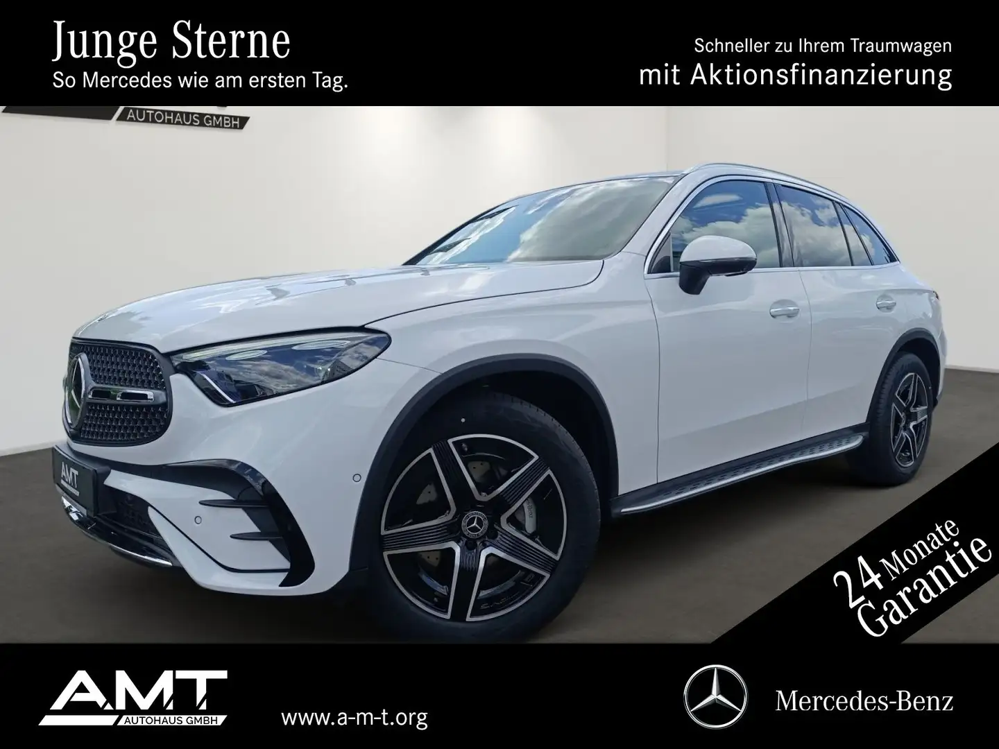 Mercedes-Benz GLC 300 d 4M AMG Premium Plus*AHK*Standh.*Distr. Weiß - 1