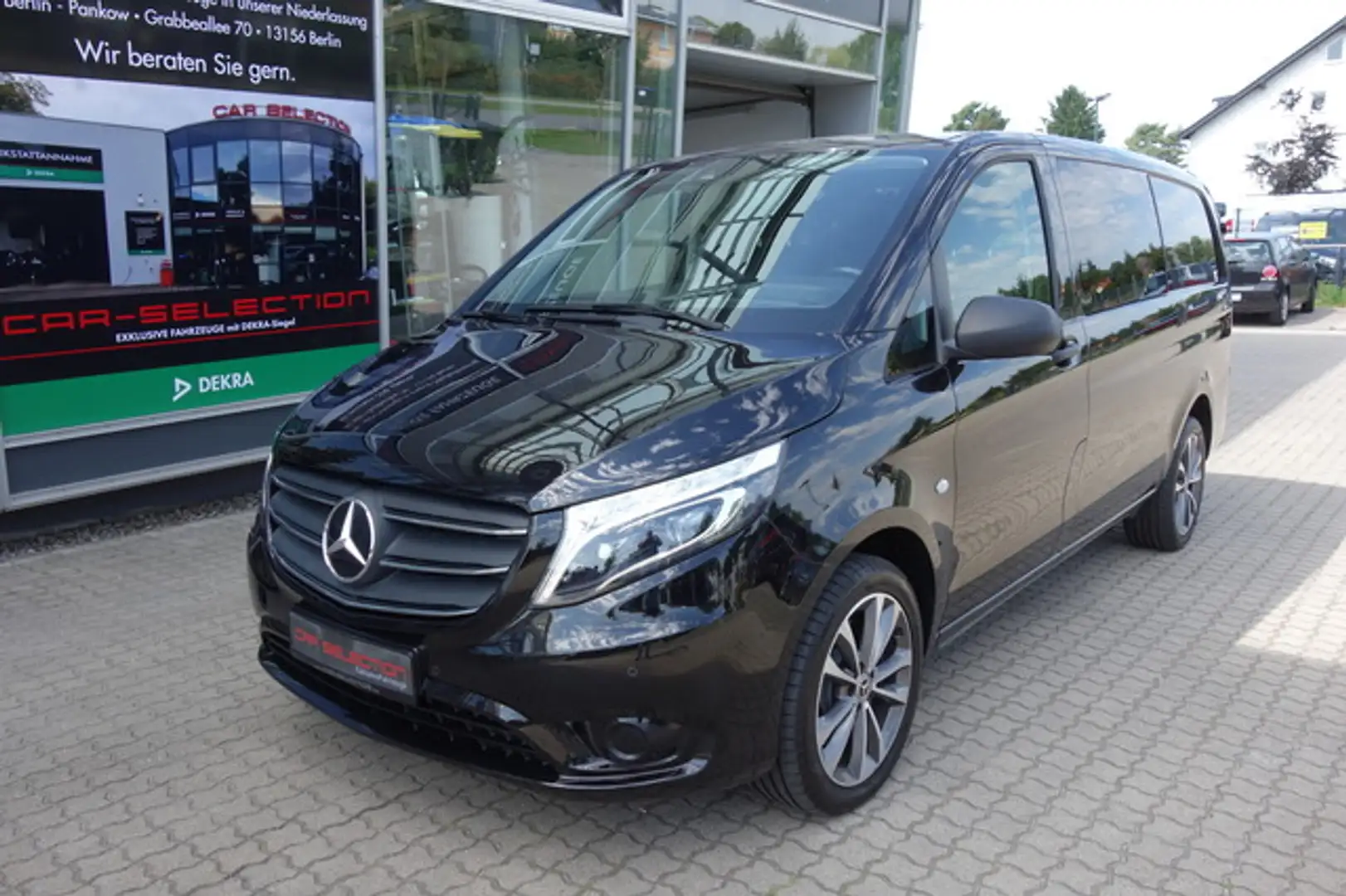 Mercedes-Benz Vito 124 CDI MIXTO LANG LKW/STDHZG/AHK/LED/KLIMAAUT Zwart - 1