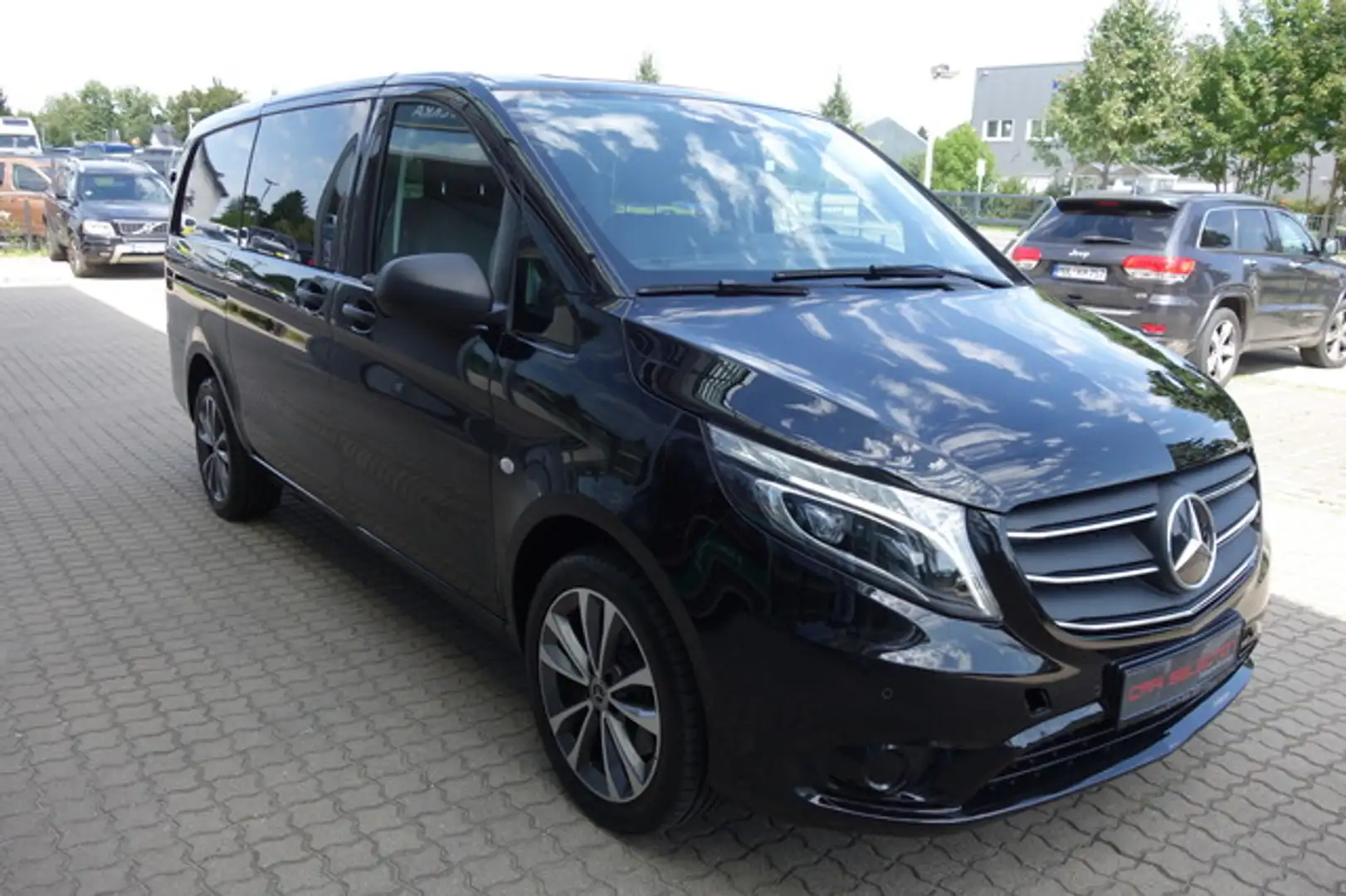 Mercedes-Benz Vito 124 CDI MIXTO LANG LKW/STDHZG/AHK/LED/KLIMAAUT Zwart - 2