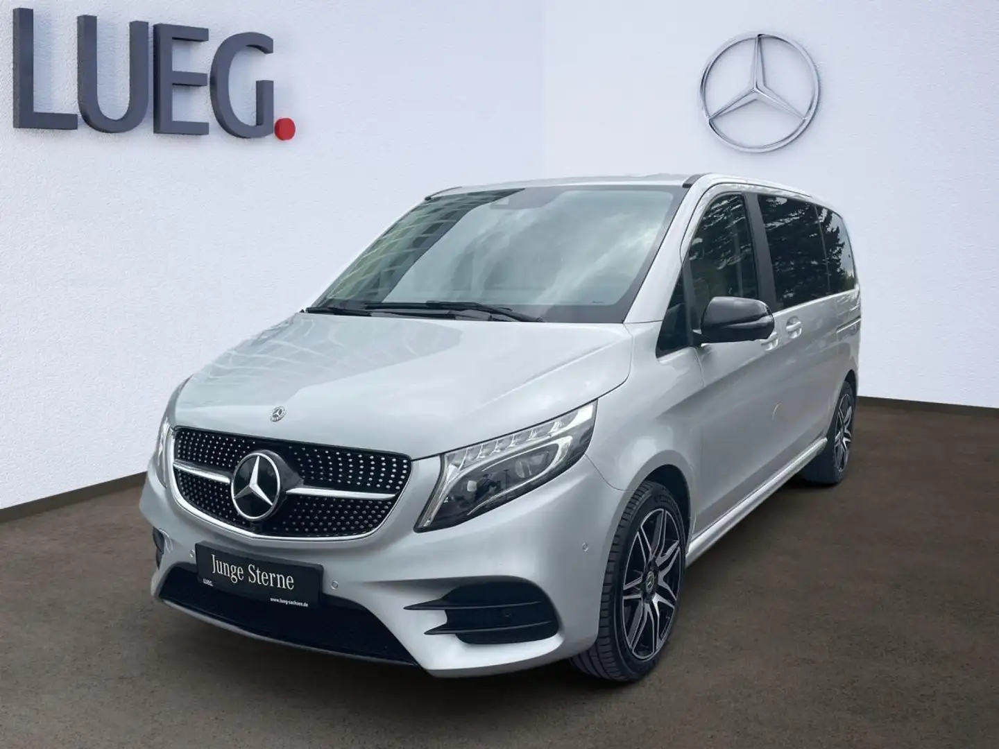 Mercedes-Benz V 300 d 4MATIC kompakt el.Schiebe SpurW AHK ACC Argent - 1