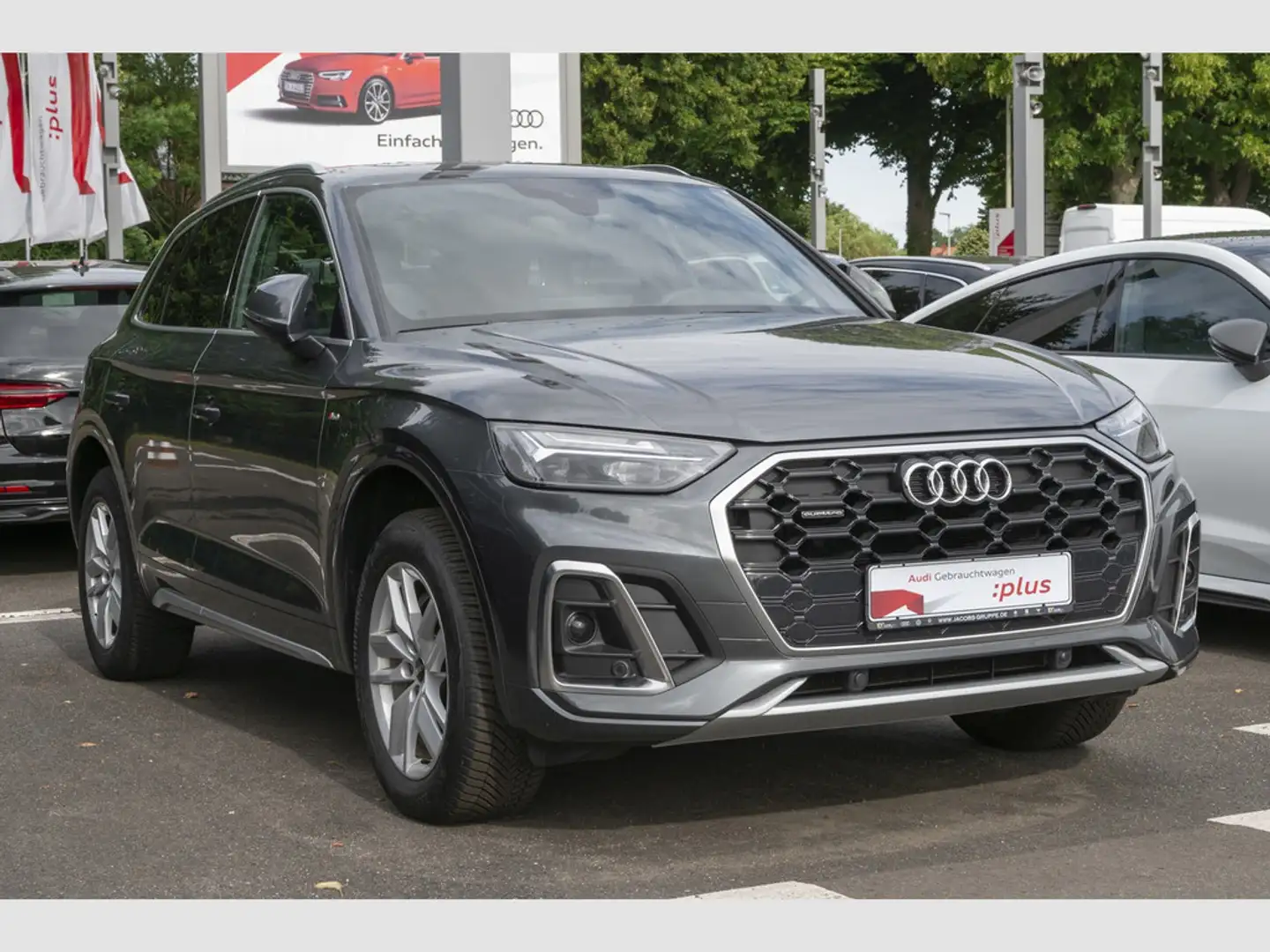 Audi Q5 40 TDI quattro S-tronic S line 2x Pano, Ka Gris - 2