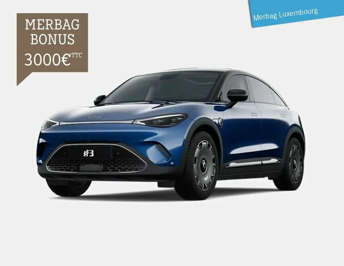 smart #3 #3 Premium (66kWh) (+3.000 Euro Klimabonus Luxembourg) Blauw - 1