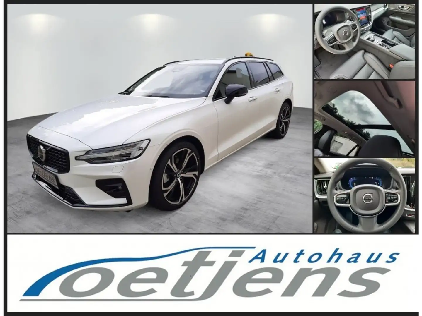 Volvo V60 B4 Plus Dark Pano 360 Standhzg Fahrerassis Weiß - 1