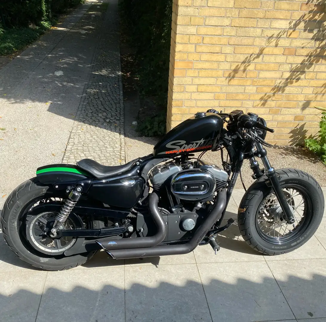 Harley-Davidson Sportster Forty Eight Vance&Hines Thorcat Einsitzerumbau Schwarz - 1