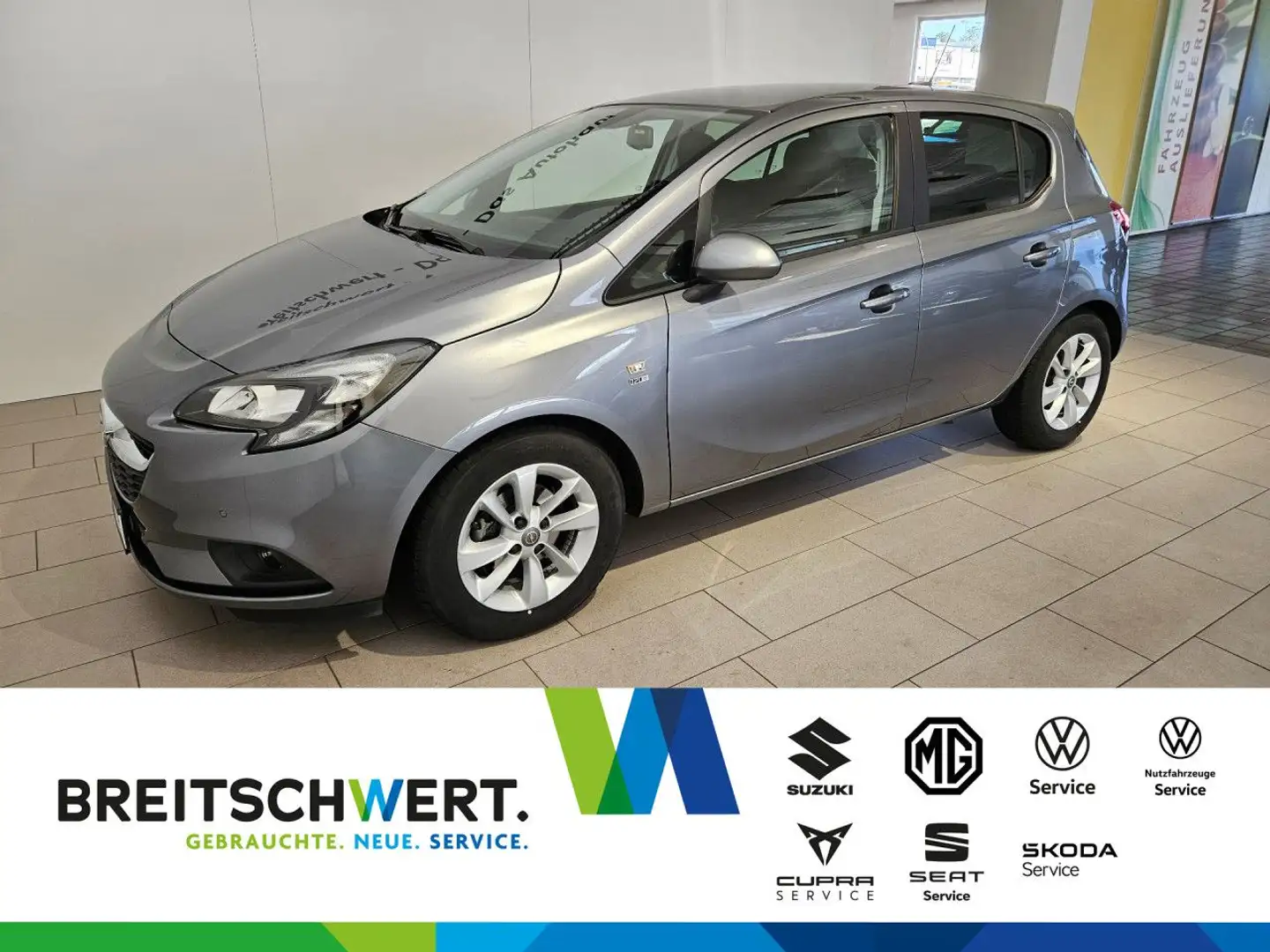 Opel Corsa E 1.4 120 Jahre Automatik PDC GRA Alu RFK Grau - 1