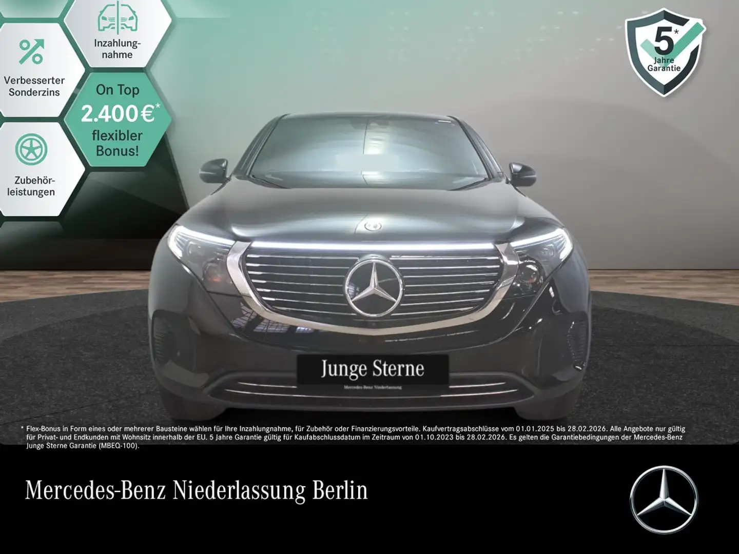 Mercedes-Benz EQC 400 4M 360+MULTIBEAM+TOTW+KEYLESS Noir - 1