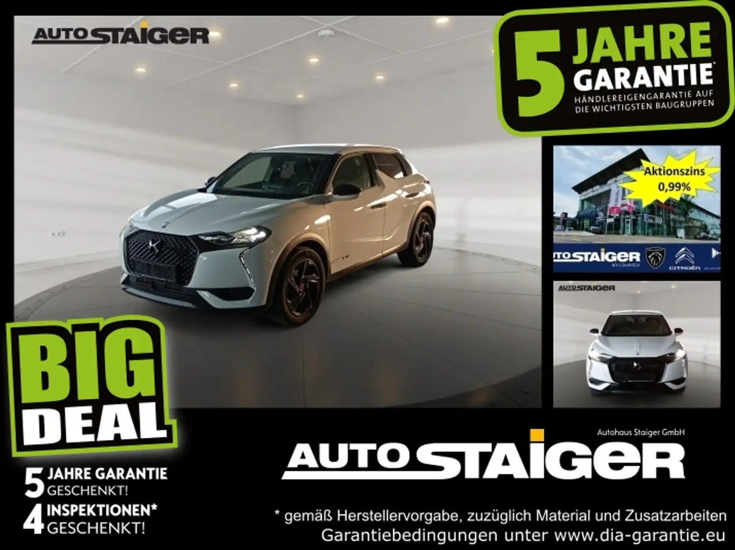 DS Automobiles DS 3 Crossback DS3 Crossback E-Tense Performance Line + Weiß - 1