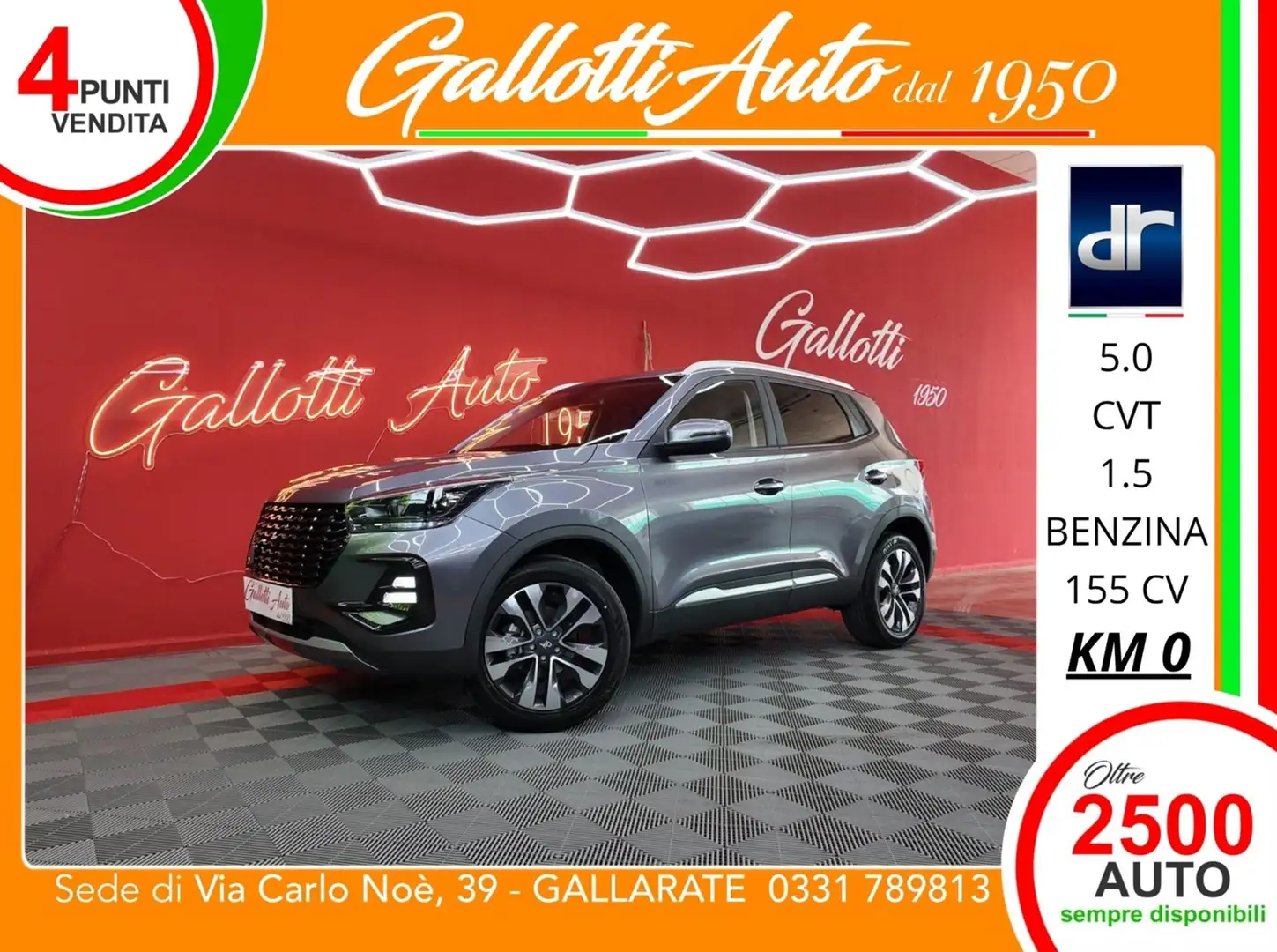 DR Automobiles DR5.0 1.5 turbo benzina 154cv CVT - SENZA VINCOLO DI F Grau - 1