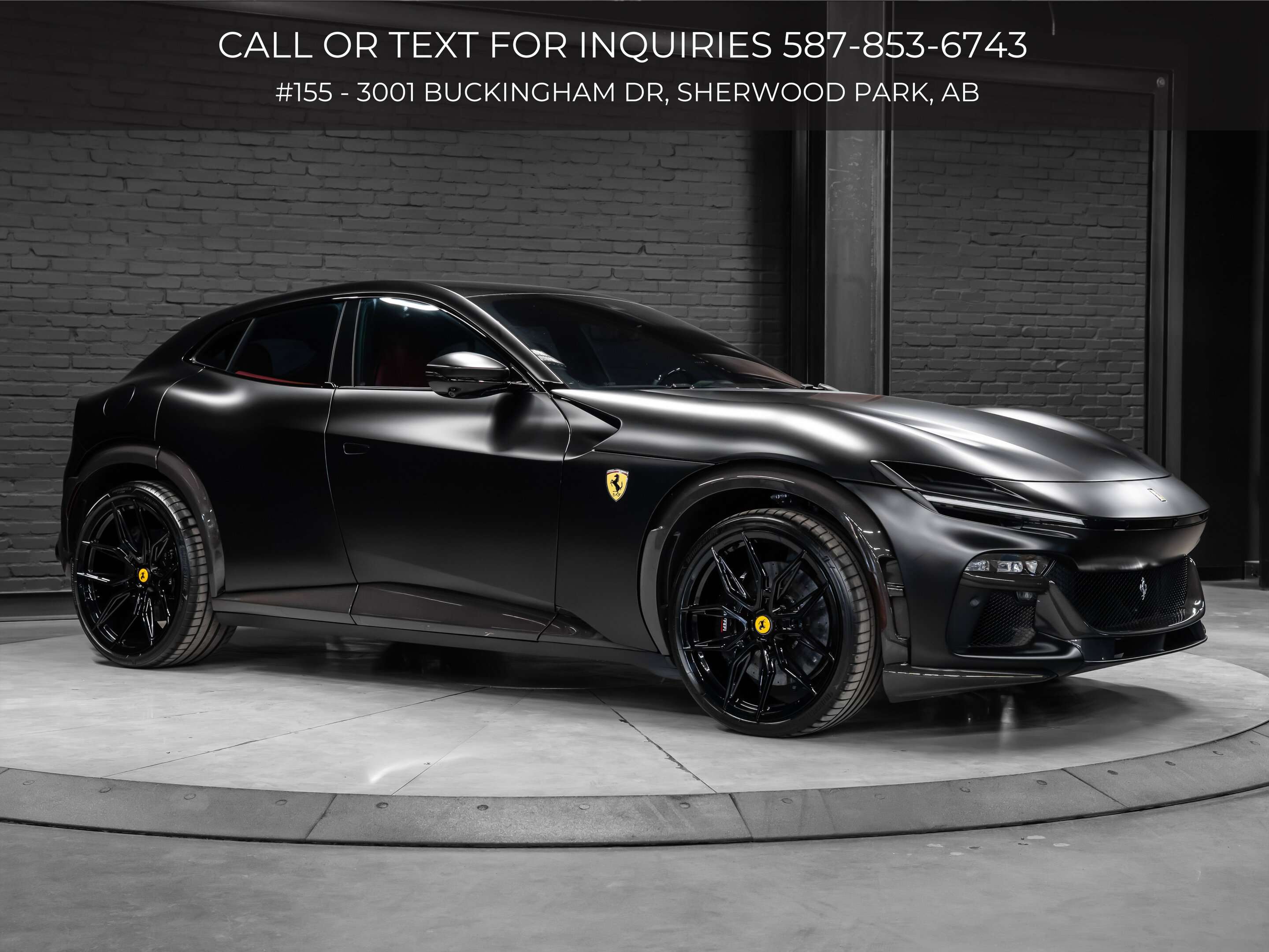 2025 Ferrari Purosangue | Stealth Wrap | Novitec Wheels | I.P.E Titanium E