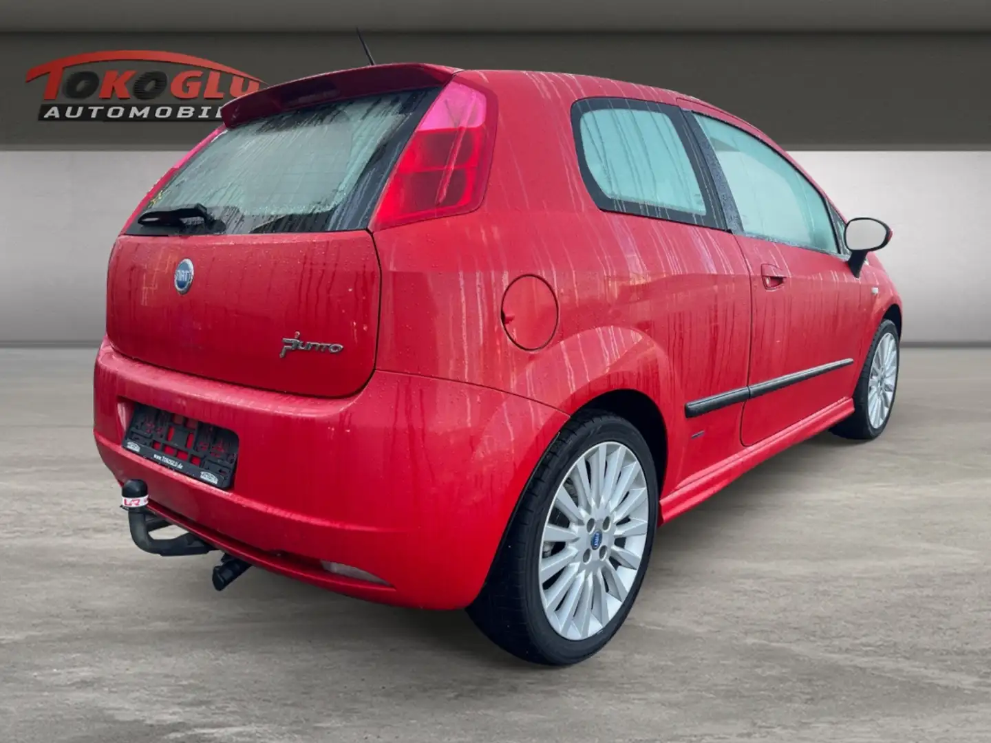 Fiat Grande Punto 1.4 16V Sport 1.HAND  Berganfahrass. Alu Klima el. Rot - 2