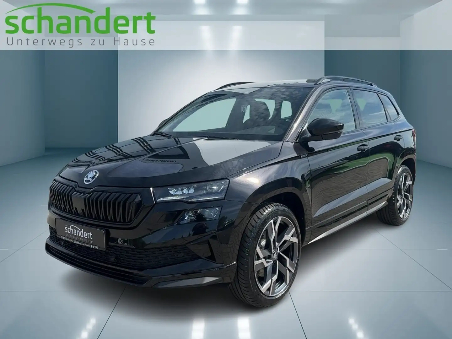 Skoda Karoq 2.0 TSI Sportline 4x4 DSG Matrix Navi AHK Schwarz - 1