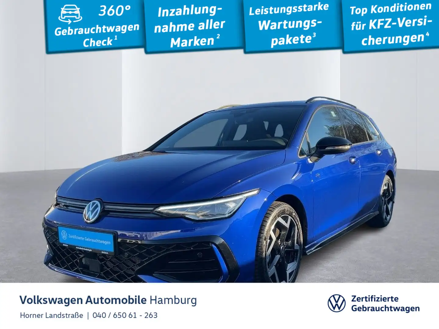 Volkswagen Golf Variant Golf VIII Variant 1.5 eTSI R-Line DSG LED Kamera Blau - 1