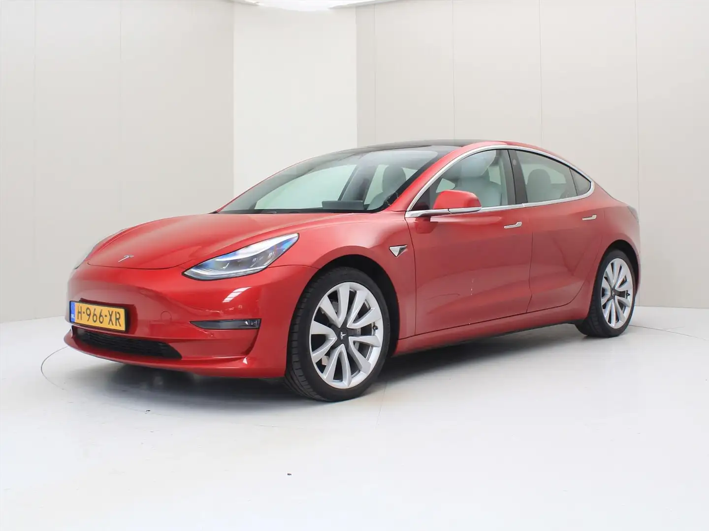 Tesla Model 3 Long-Range AWD 351pk 75 kWh [ FSD+WIT LEDER+19'' L Rood - 1