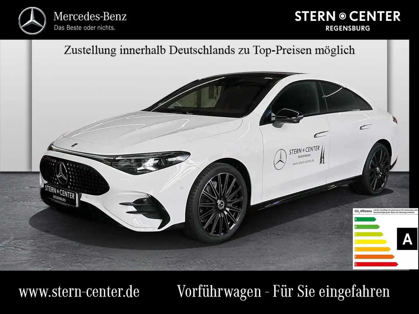 Mercedes-Benz CLA 250 + mit EQ Technologie AMG SHD MBeam Night Blanc - 1