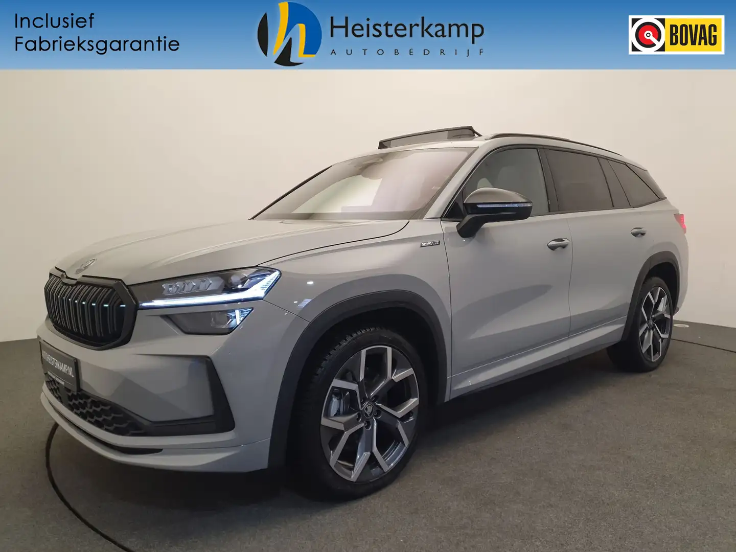 Skoda Kodiaq 1.5 TSI MHEV 150pk DSG/AUT Sportline 7p. Wegklapba Grau - 1