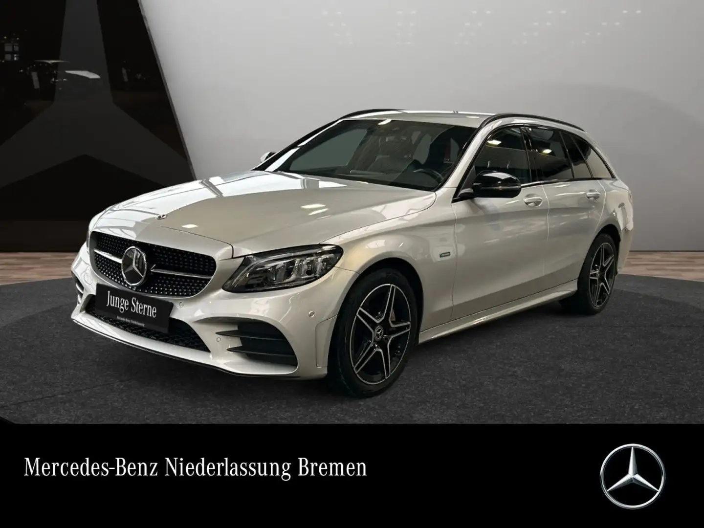 Mercedes-Benz C 300 de T AMG+NIGHT+AHK+MULTIBEAM+FAHRASS+KAMERA Argent - 1