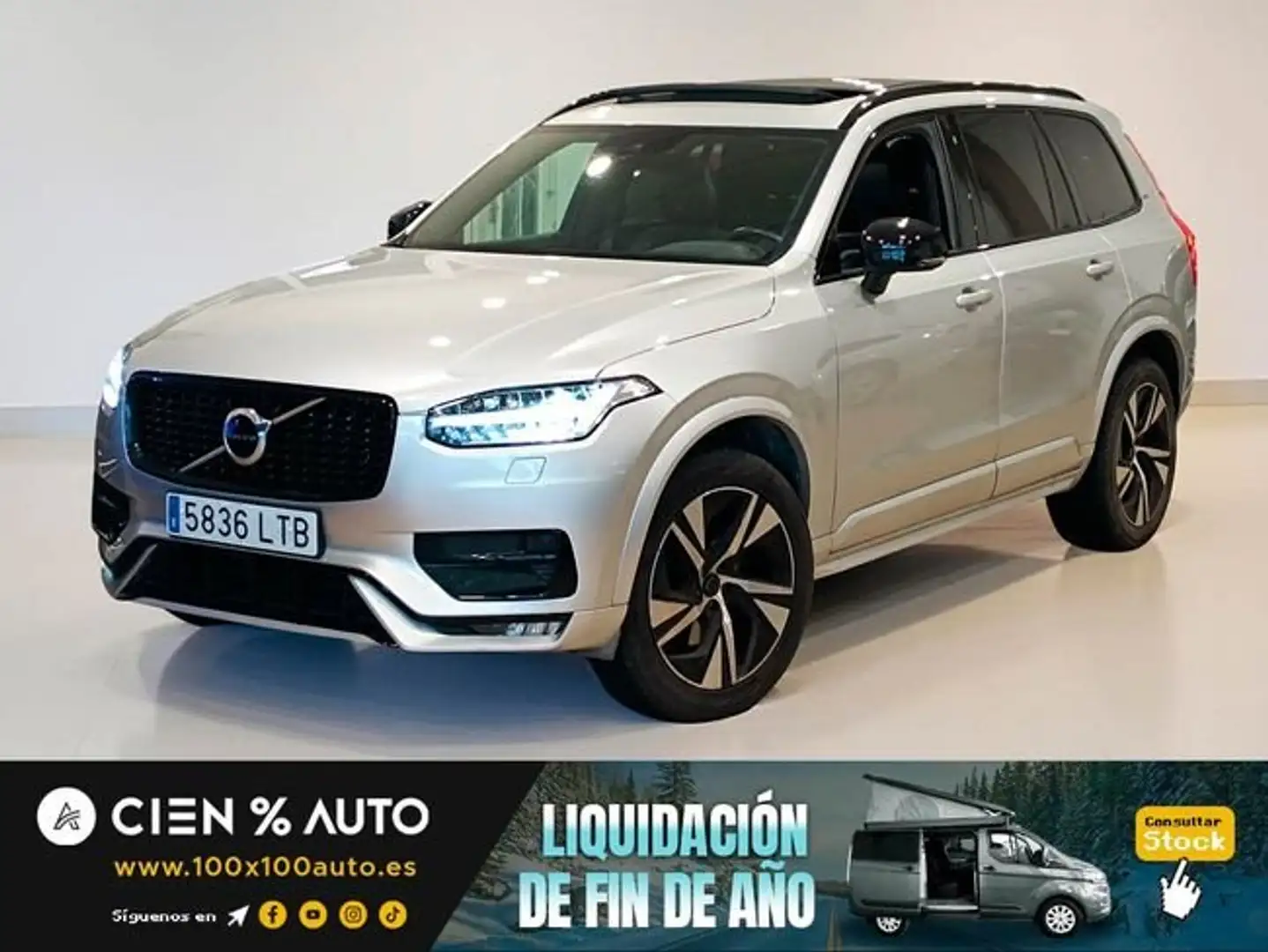 Volvo XC90 2.0 B5 D AWD R-Design Auto Gris - 1