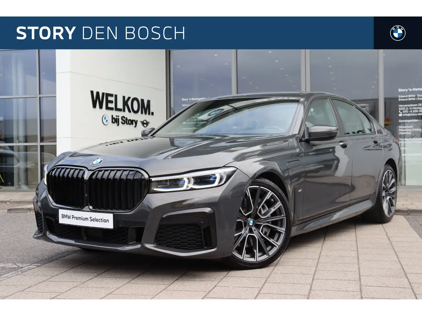 BMW 745 7 Serie 745e High Executive M Sport Automaat / Sof Grijs - 1