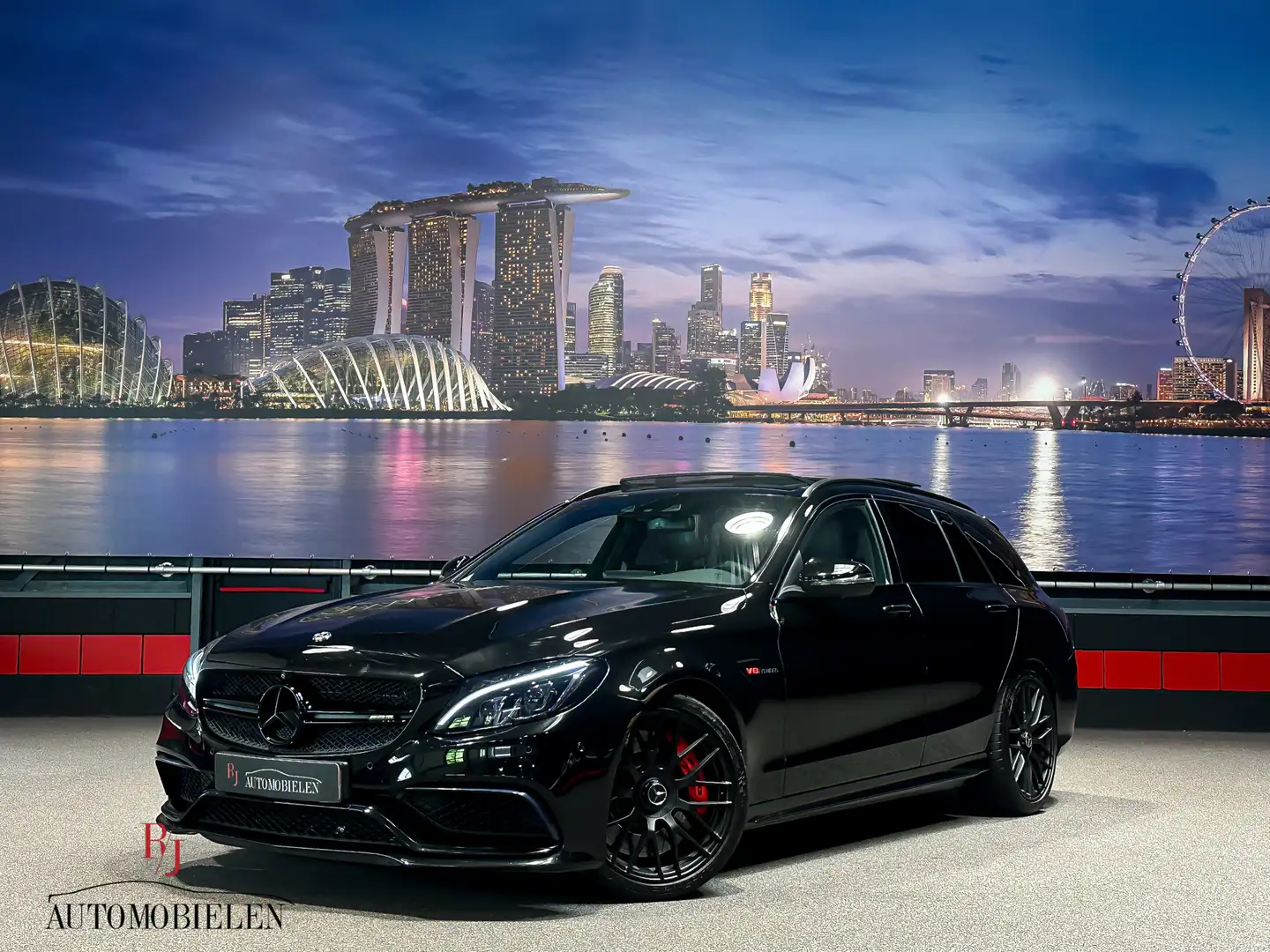 Mercedes-Benz C 63 AMG Estate C63 S 510PK |Memory|Burmester|Vol! Чорний - 1
