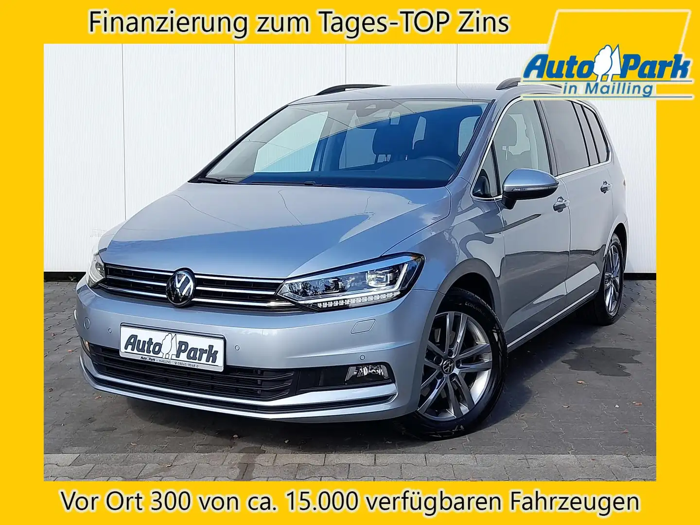 Volkswagen Touran 1.5 TSI Comfortline NAVI~LED~ACC~7-SITZER Zilver - 1