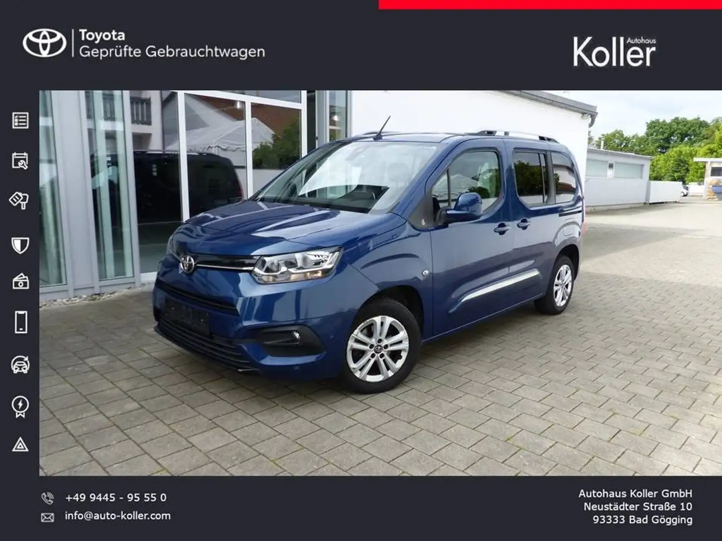 Toyota Proace Verso 1.2 L1 Team D Comfortpaket SHZ Bleu - 1
