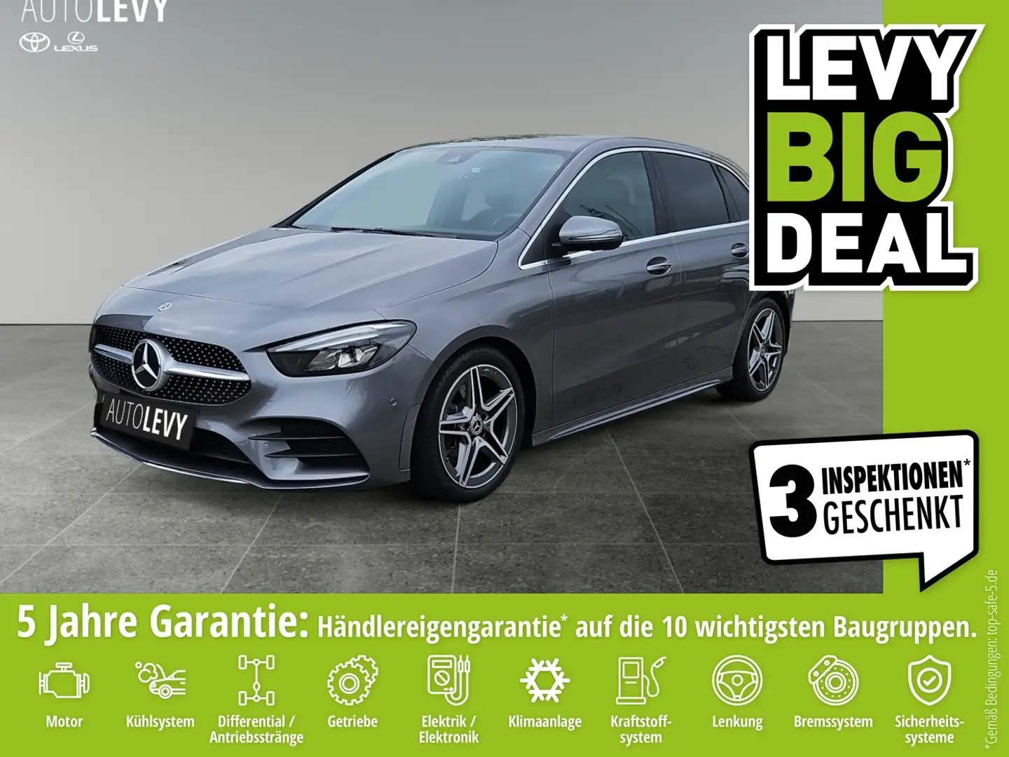 Mercedes-Benz B 220 B220 2.0 4Matic AMG-Line LED*NAVI*PDC*CarPlay Gri - 1