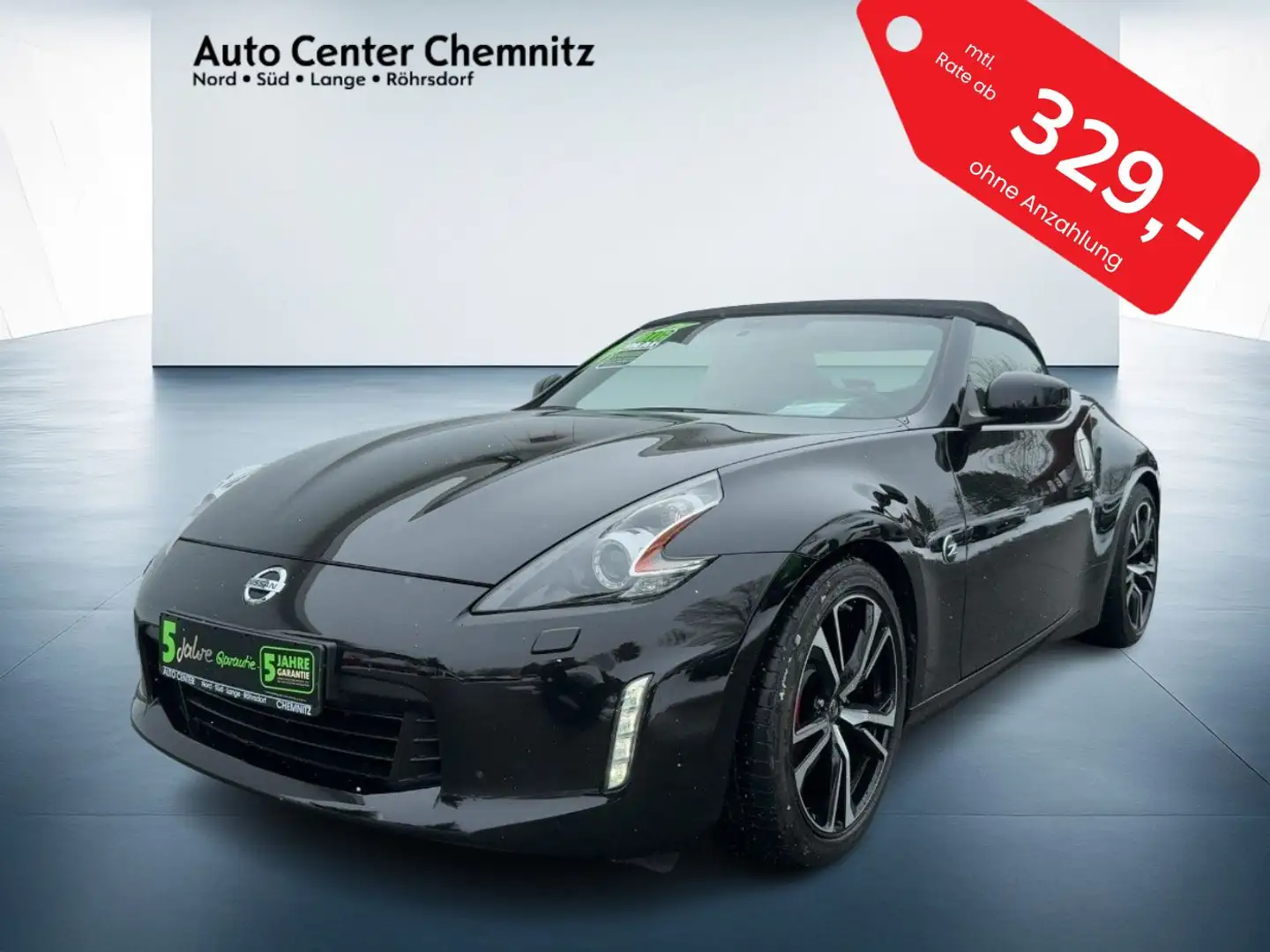 Nissan 370Z AT7 Roadster Pack BiXenon/Navi/Teilleder/Kam Schwarz - 2