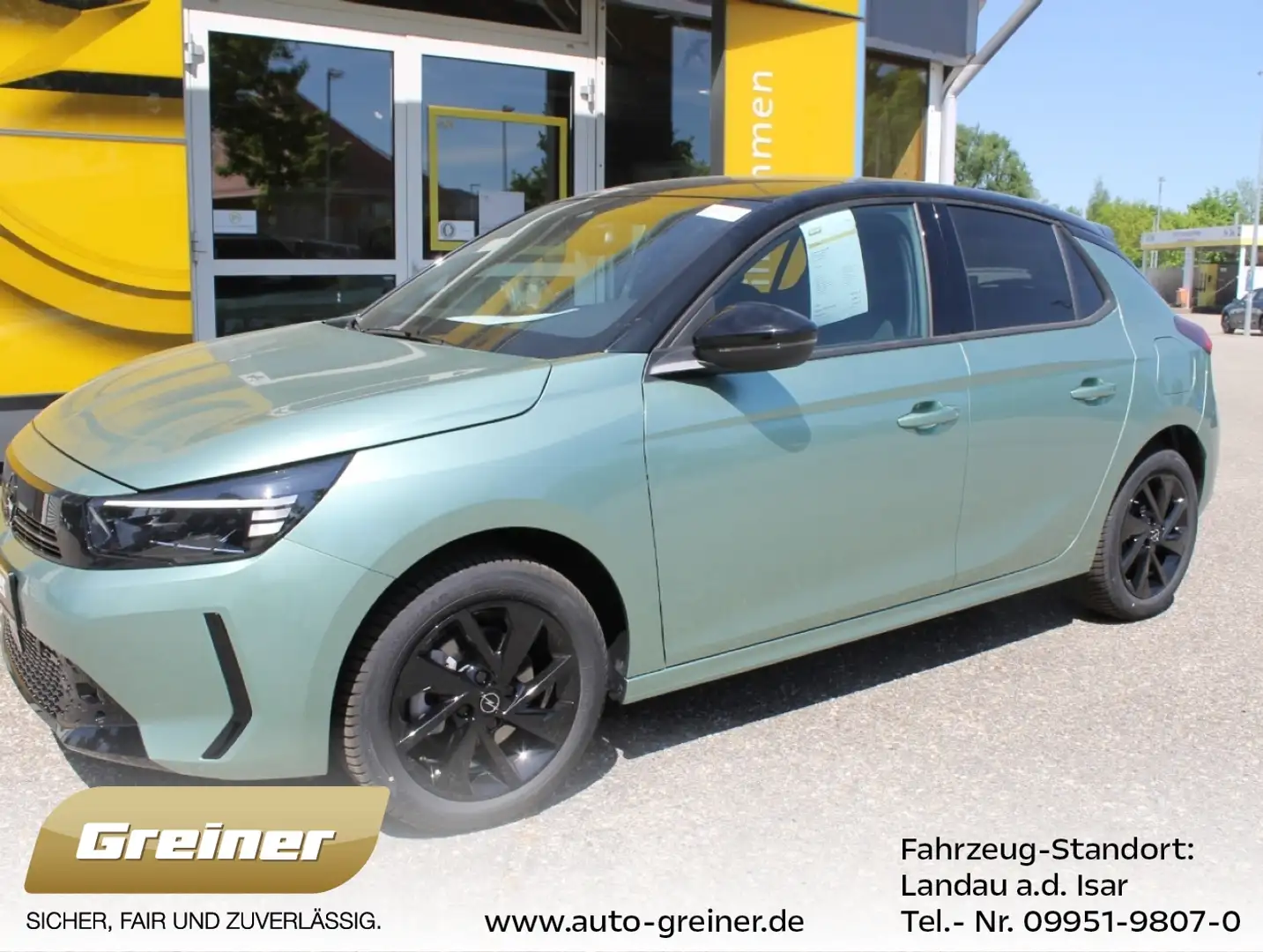 Opel Corsa 1.2 Turbo YES SHZ|LRHZ|INTELLILINK|USB|PDC Grün - 1