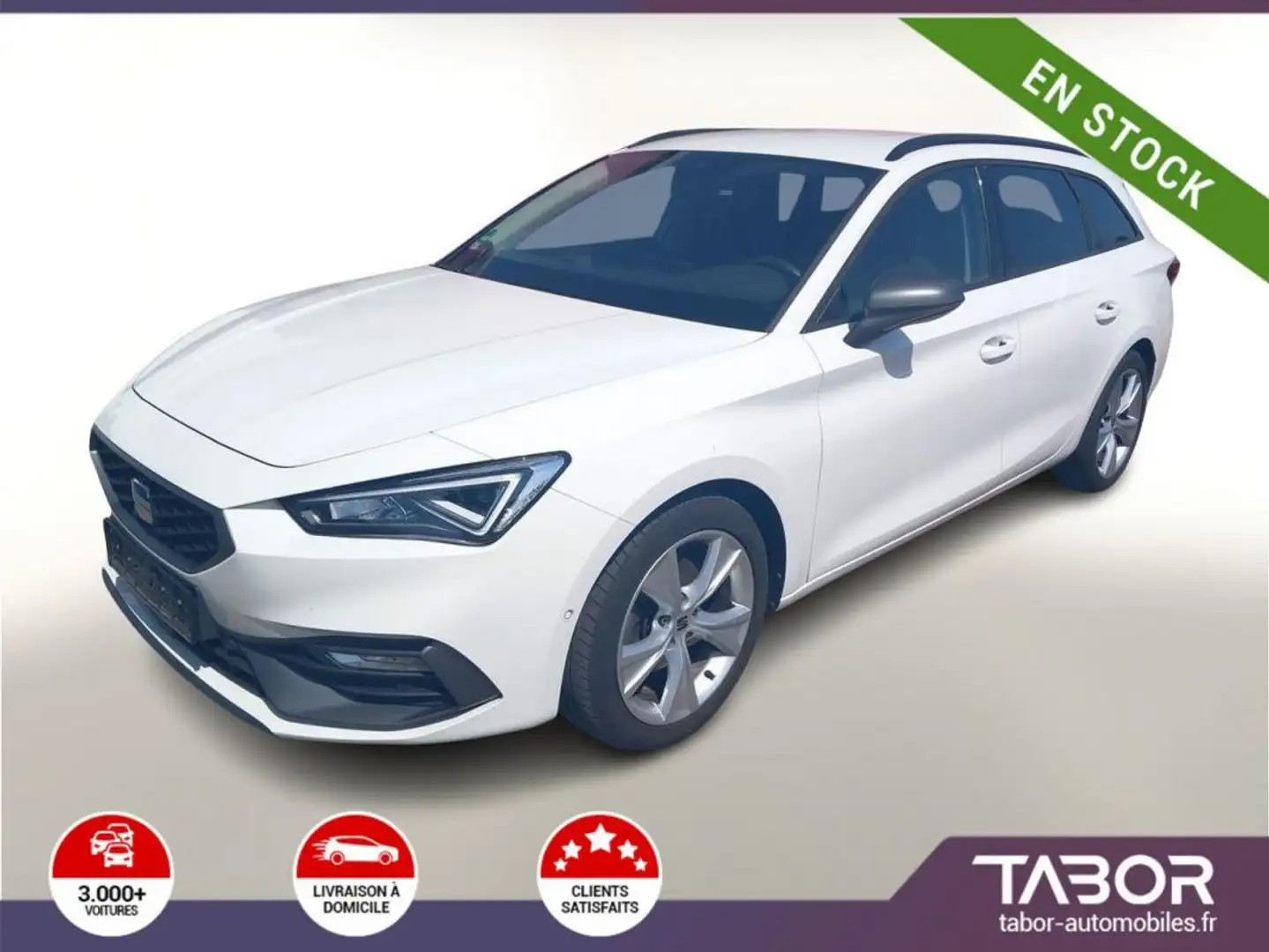 SEAT Leon ST 1.5 TSI 130 FR VollLED VirtC GPS Blanc - 1