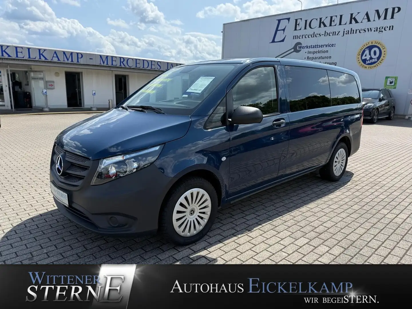 Mercedes-Benz Vito 114 BT 9G Tourer Pro lang NAVI RFK KLIMA 8-SITZER Bleu - 1