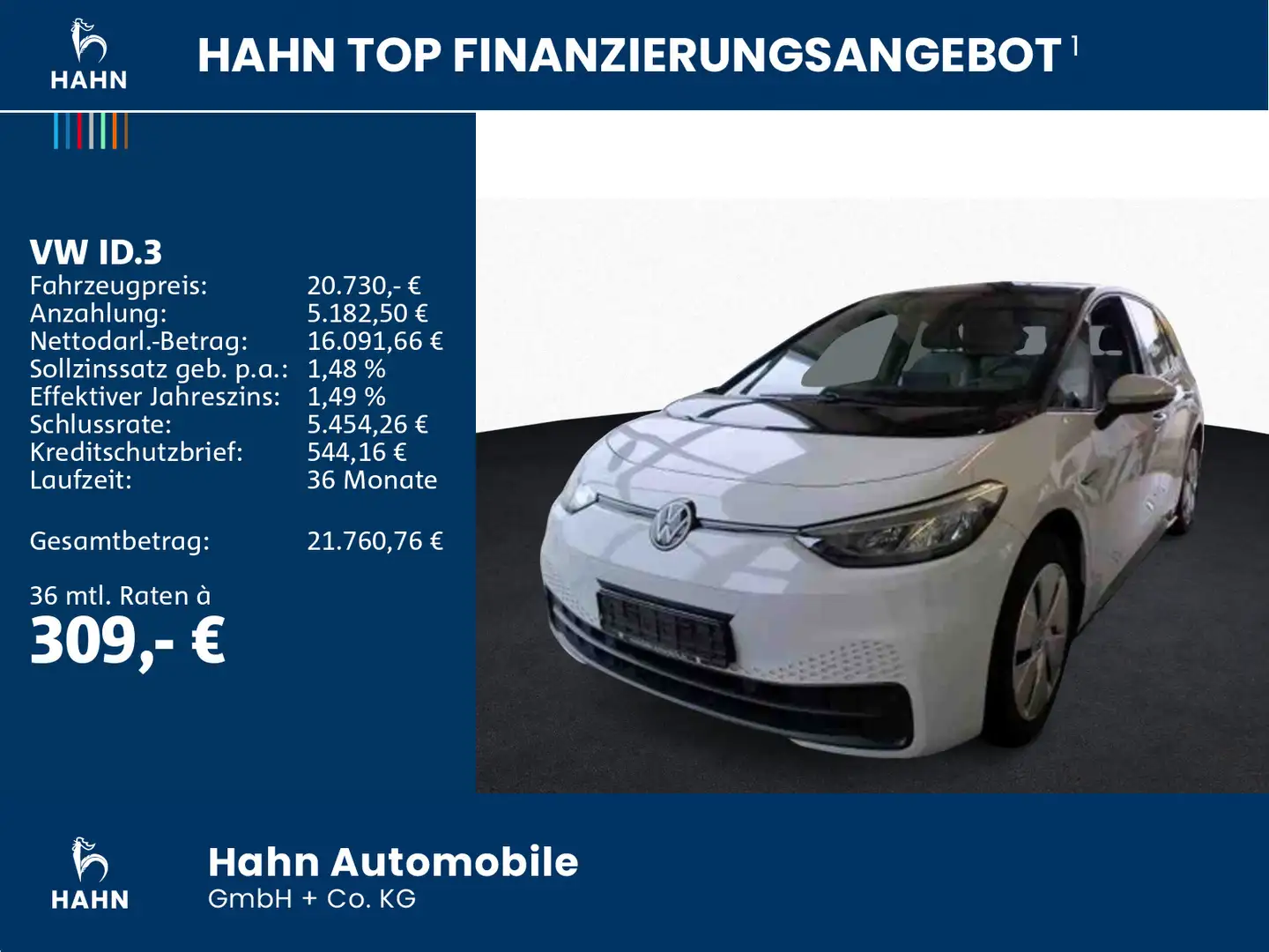 Volkswagen ID.3 Pro Wärmepumpe LED Navi APP-Connect PDC DAB Weiß - 2