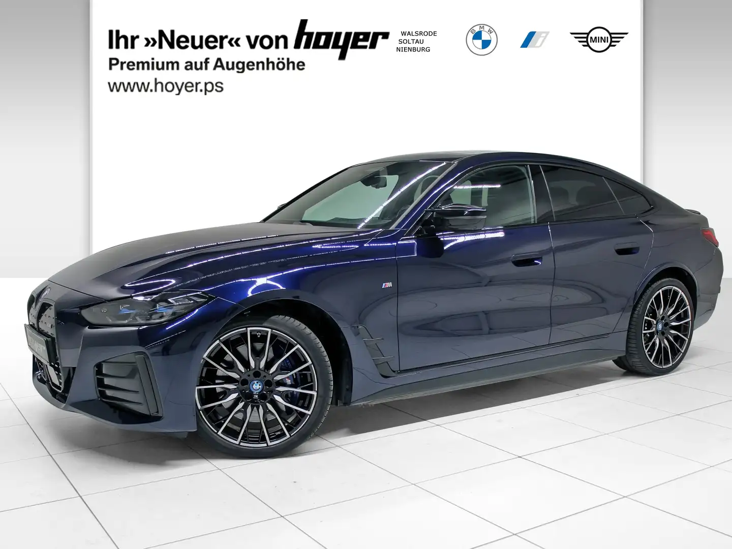 BMW i4 M50 Gran Coupé HK HiFi DAB GSD RFK Klimaaut. Bleu - 1
