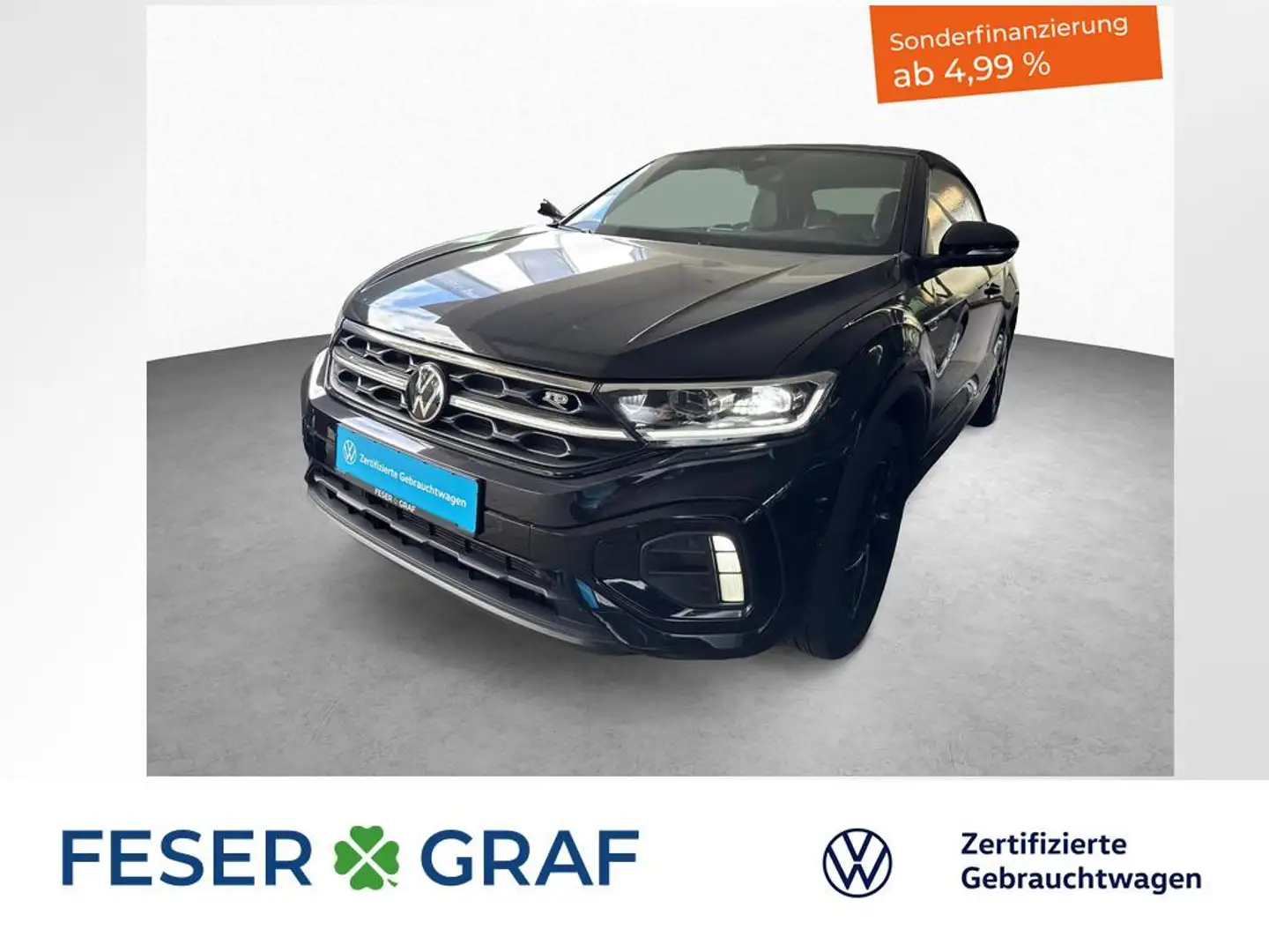 Volkswagen T-Roc Cabriolet R-Line 1.5 TSI 7-DSG BlackStyle LEDER Schwarz - 1