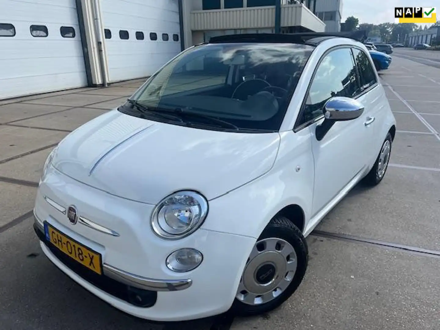 Fiat 500 CABRIO 0.9 TwinAir Turbo Lounge CLIMA NAP NW STAAT Wit - 1