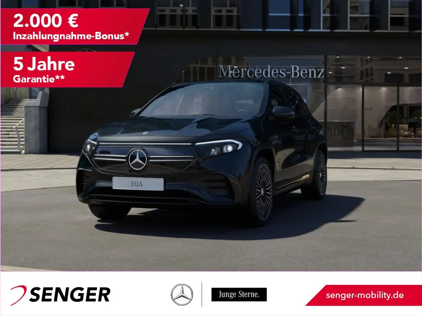 Mercedes-Benz EQA 250 + AMG-Line Totwinkel Kamera Ambiente 20" Noir - 1