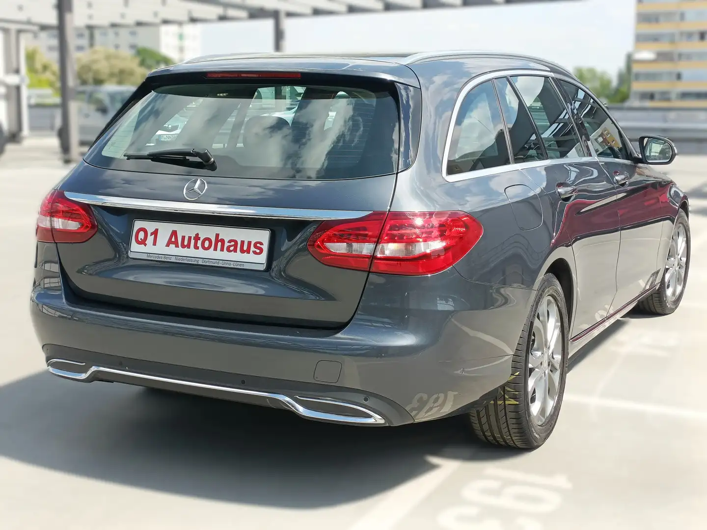 Mercedes-Benz C 180 T AVANTGARDE NAVI/SH/PARKASSIST+/EL.HECKKLAPPE/TEM Grau - 2
