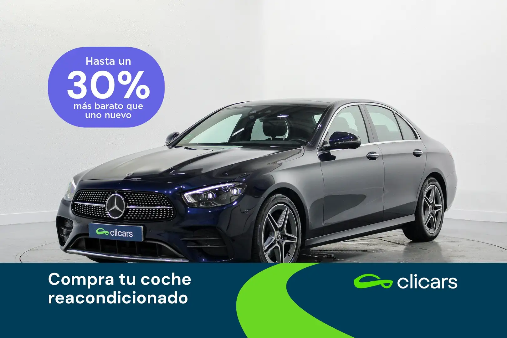 Mercedes-Benz E 220 220d 9G-Tronic Blauw - 1