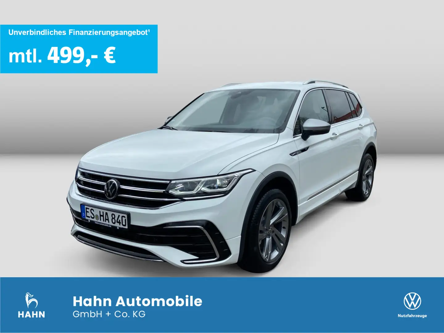 Volkswagen Tiguan Allspace R-Line 2,0 TDI 147KW/200 PS 4MOT Weiß - 1
