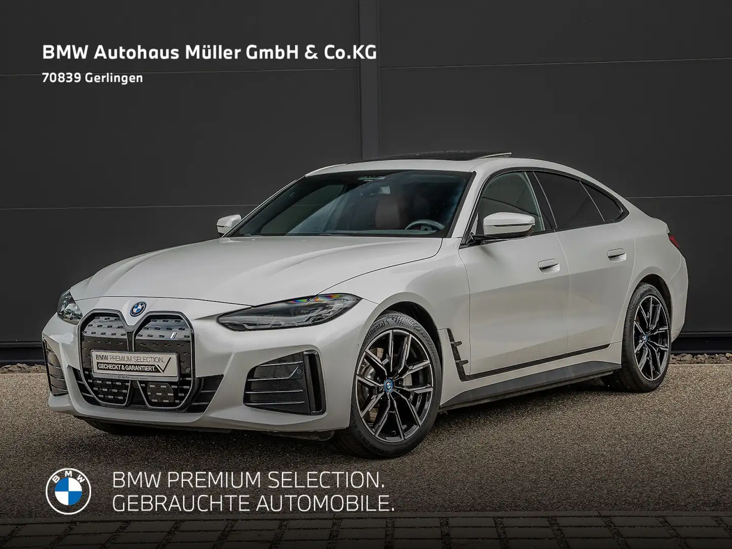 BMW i4 eDrive40 GC M Sportpaket AHK GSD ACC H/K 1VB Blanc - 2