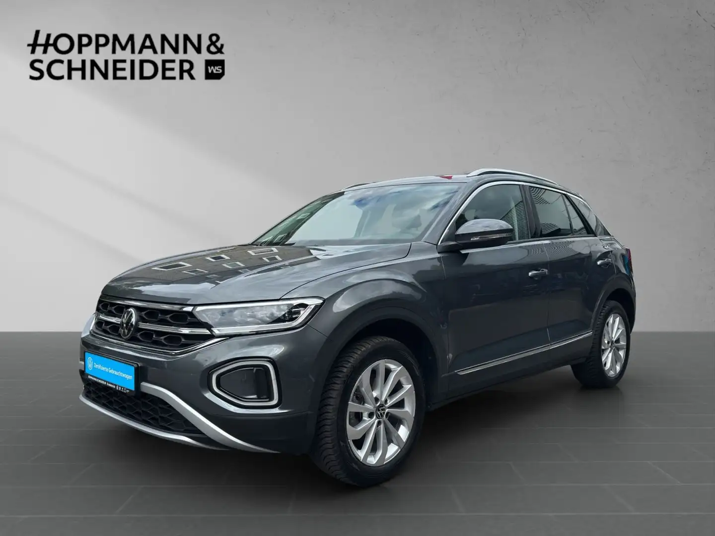 Volkswagen T-Roc Style 1.5 TSI-NAVI-AHK-RFK-KLIMA-APP-KEY S Gris - 2